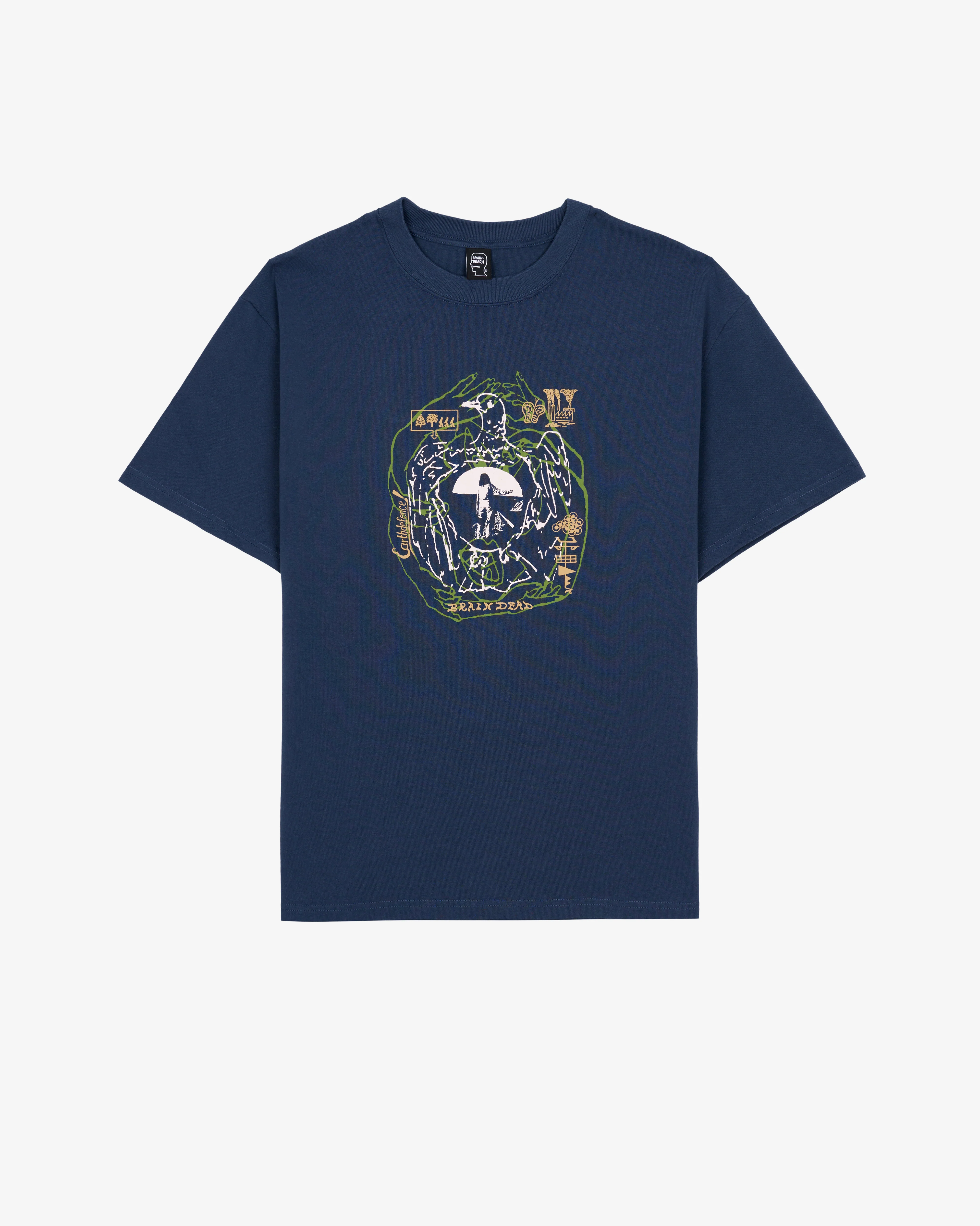 Brain Dead - Men's Earth Defense T-Shirt - (Slate)