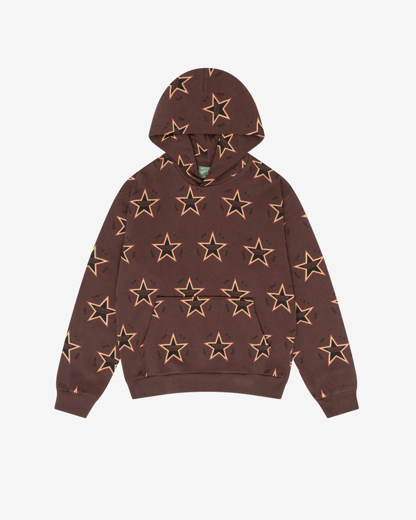 Denim Tears - Men
s Every Tear Is A Star All Over Hoodie - (Brown)