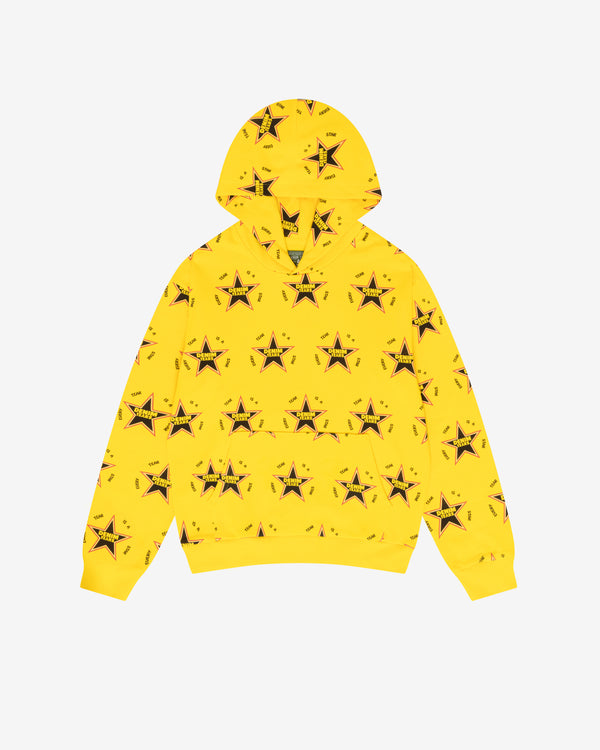 Denim Tears - Men
s Every Tear Is A Star All Over Hoodie - (Yellow)