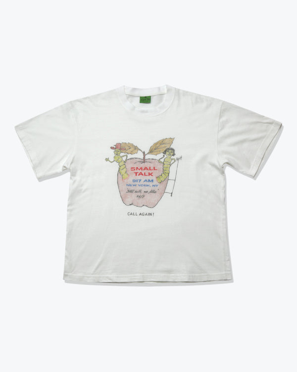 Small Talk Studio - Men
s Small Talk AM Apple T-Shirt - (White)