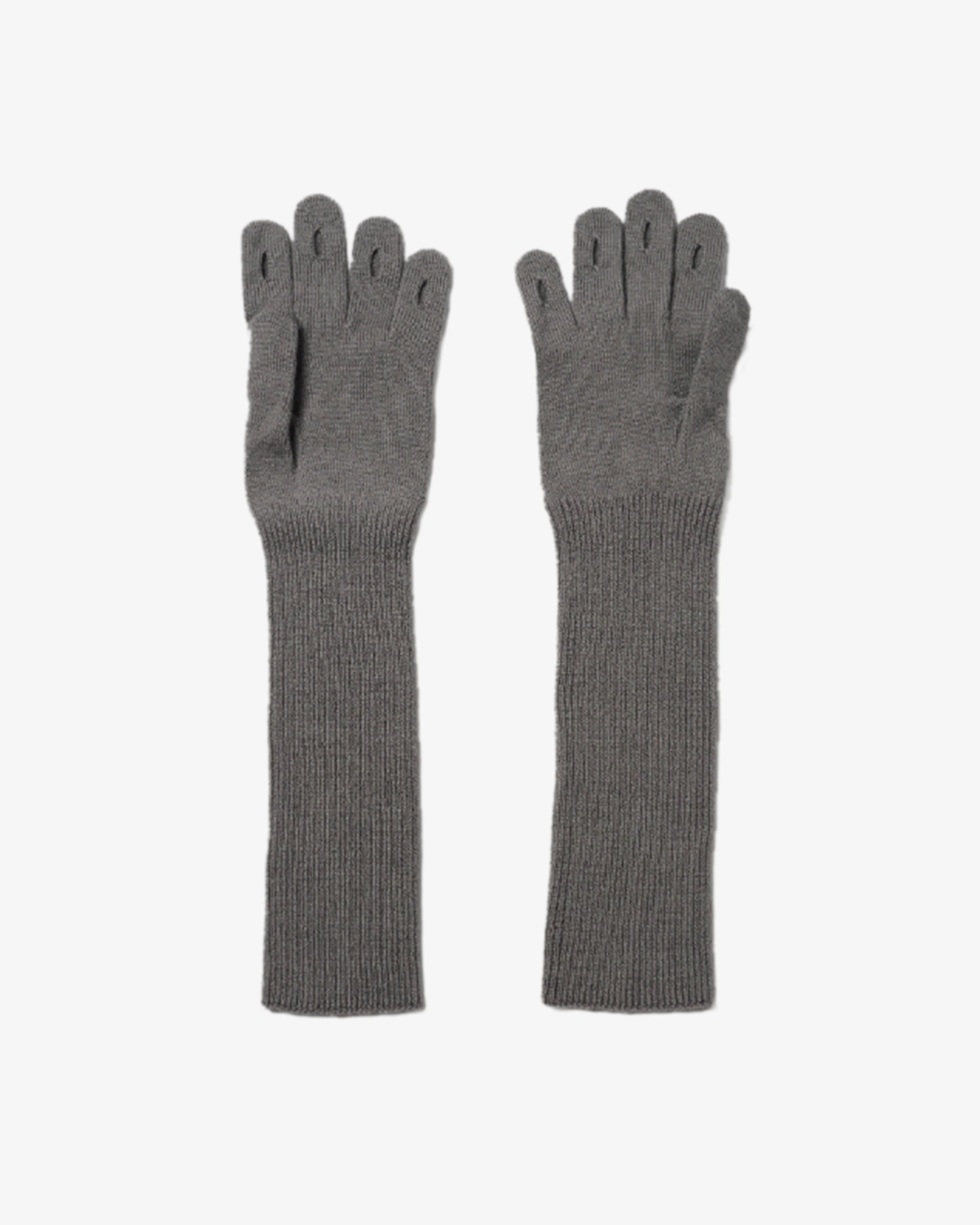 Doublet - Women's Jewelry Attached Long Gloves - (Grey)