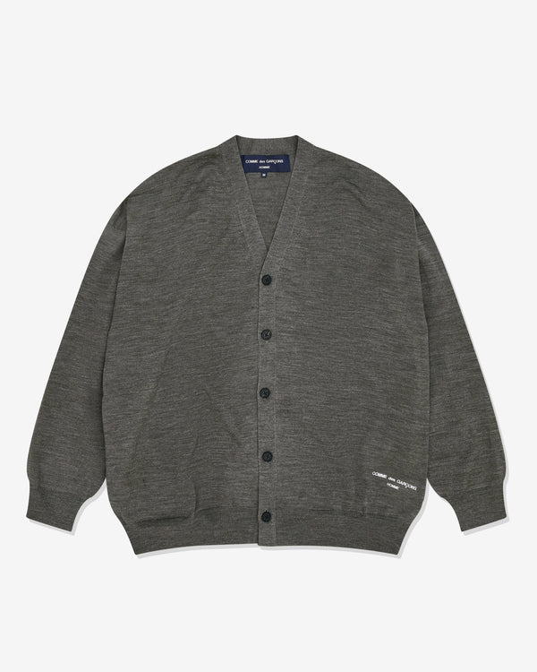 Comme des Garçons Homme - Men
s V-Neck Cardigan - (Charcoal)