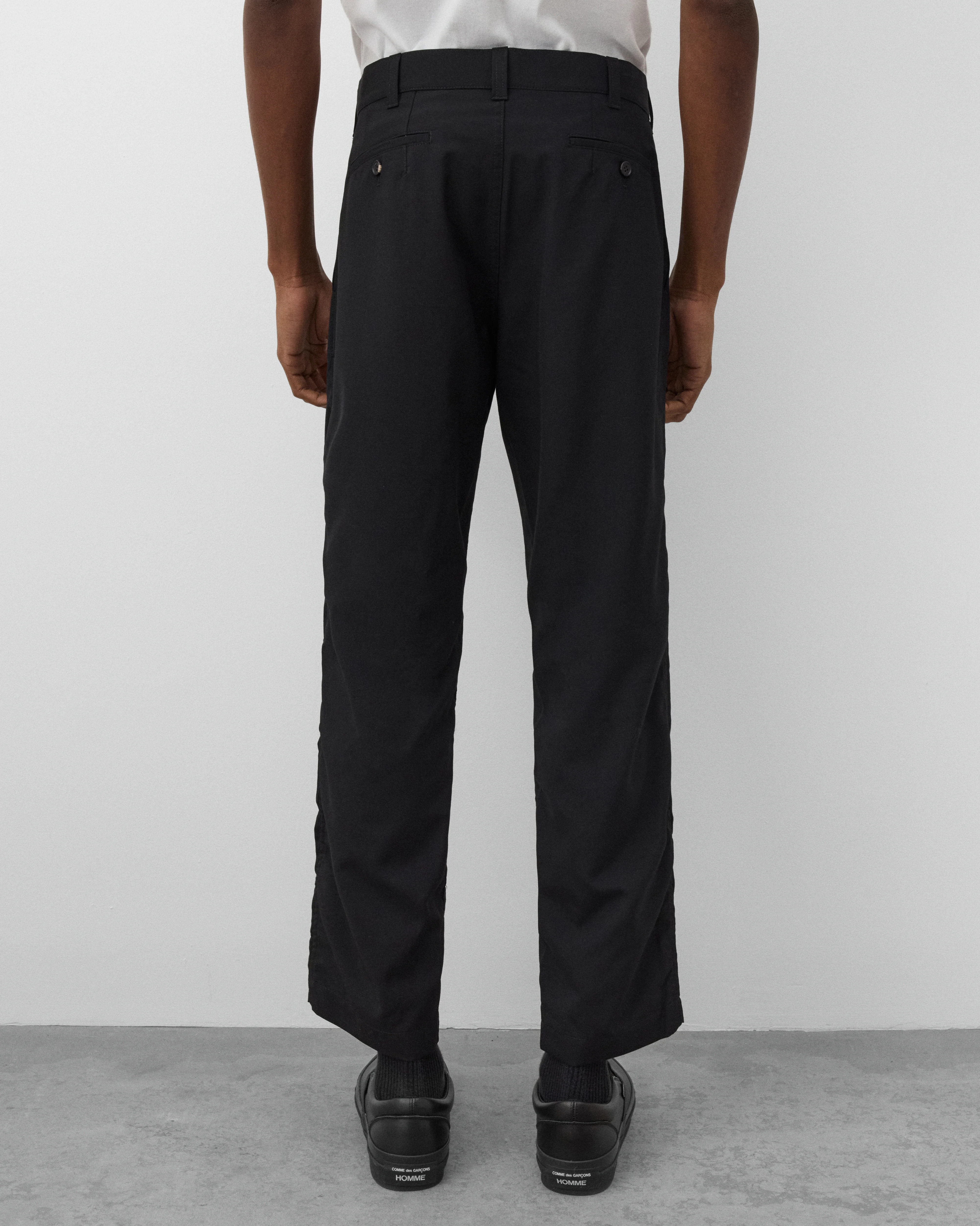 CDG Homme - Men's Slim Wool Trousers - (Black)
