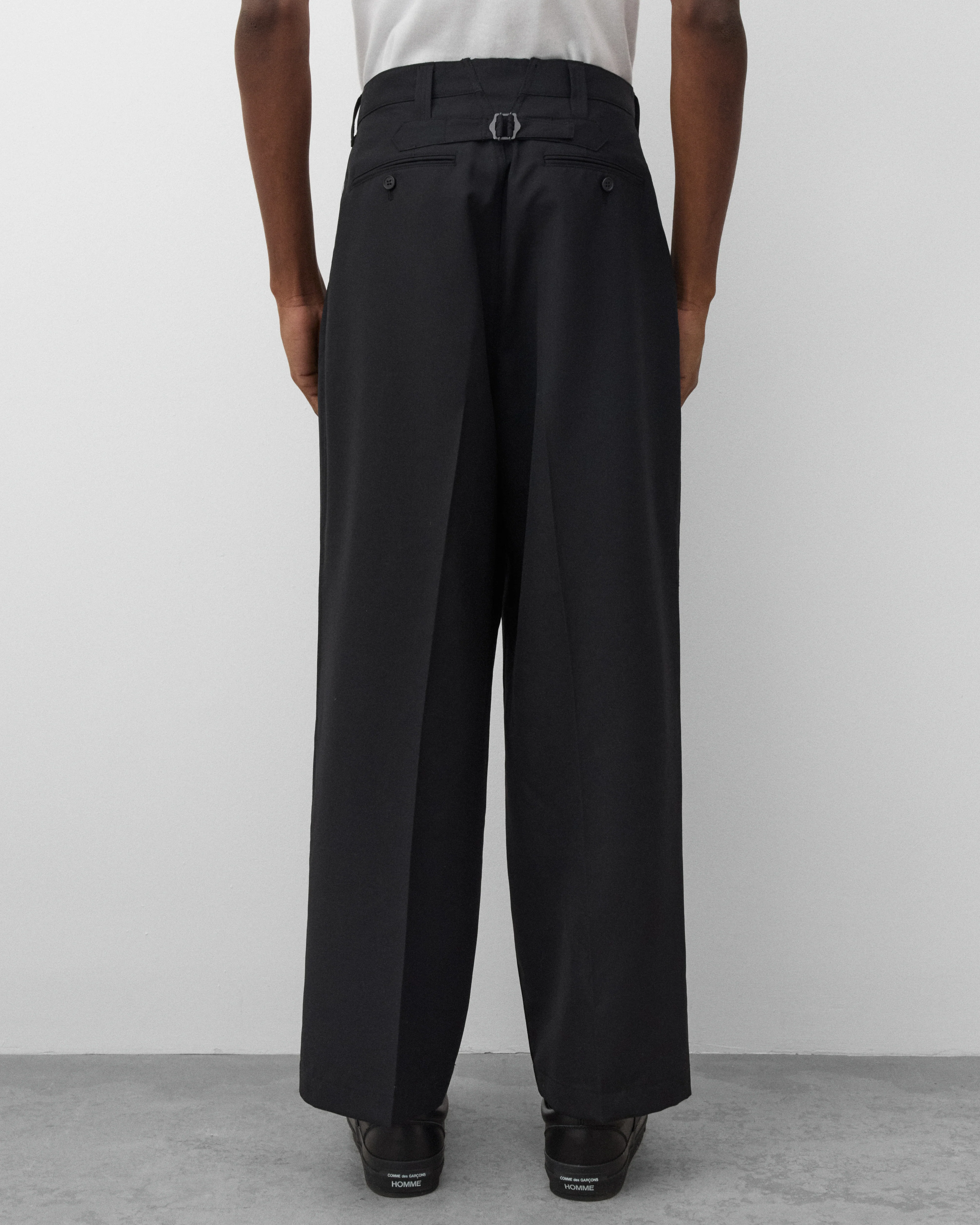 CDG Homme - Men's Pleated Trousers - (Black)
