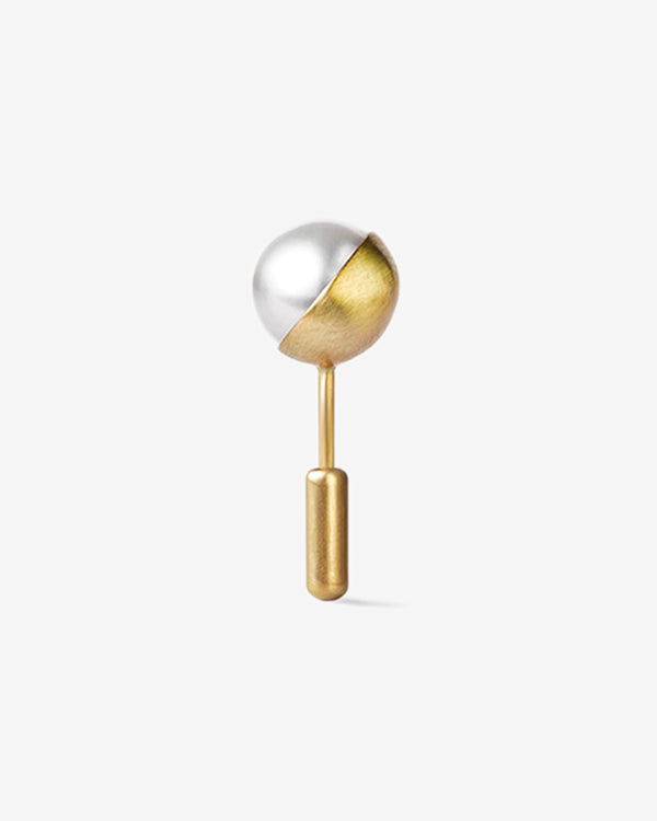 Shihara - Women
s Half Pearl Earring - (Yellow Gold)