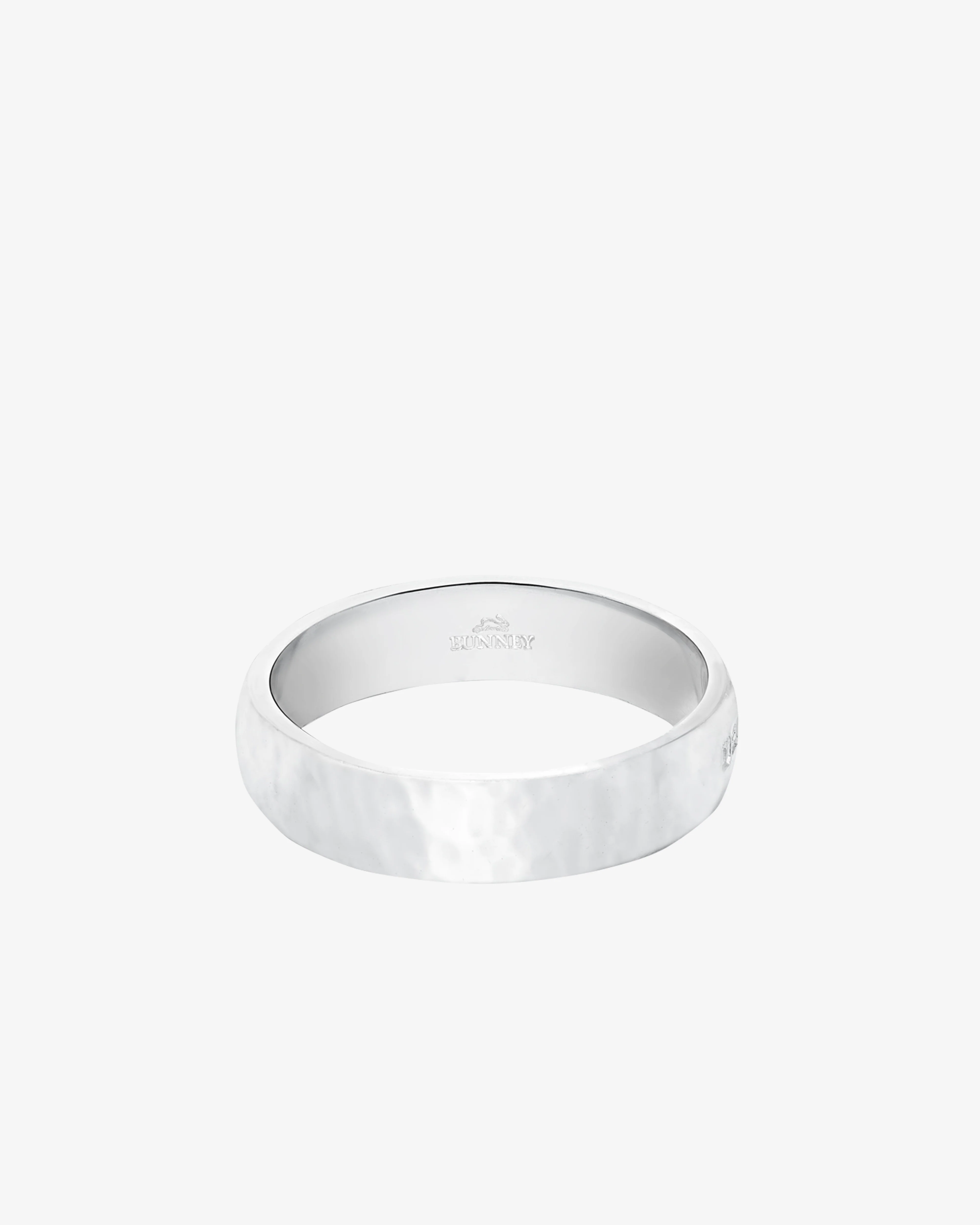 Bunney - Men's Hammered Band - (Silver)