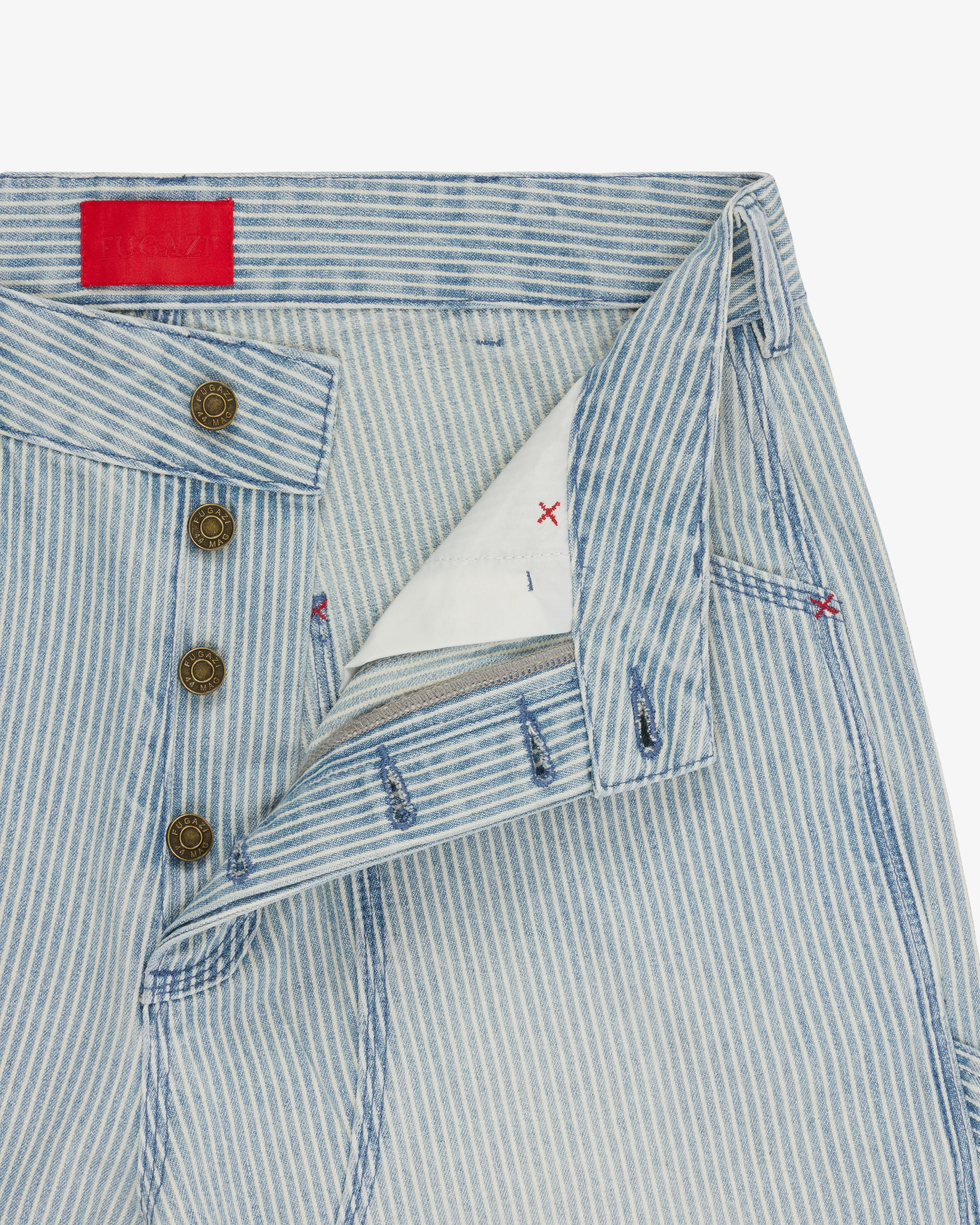 Fugazi - Men's Hickory Stripe 1940 Trousers - (Blue)