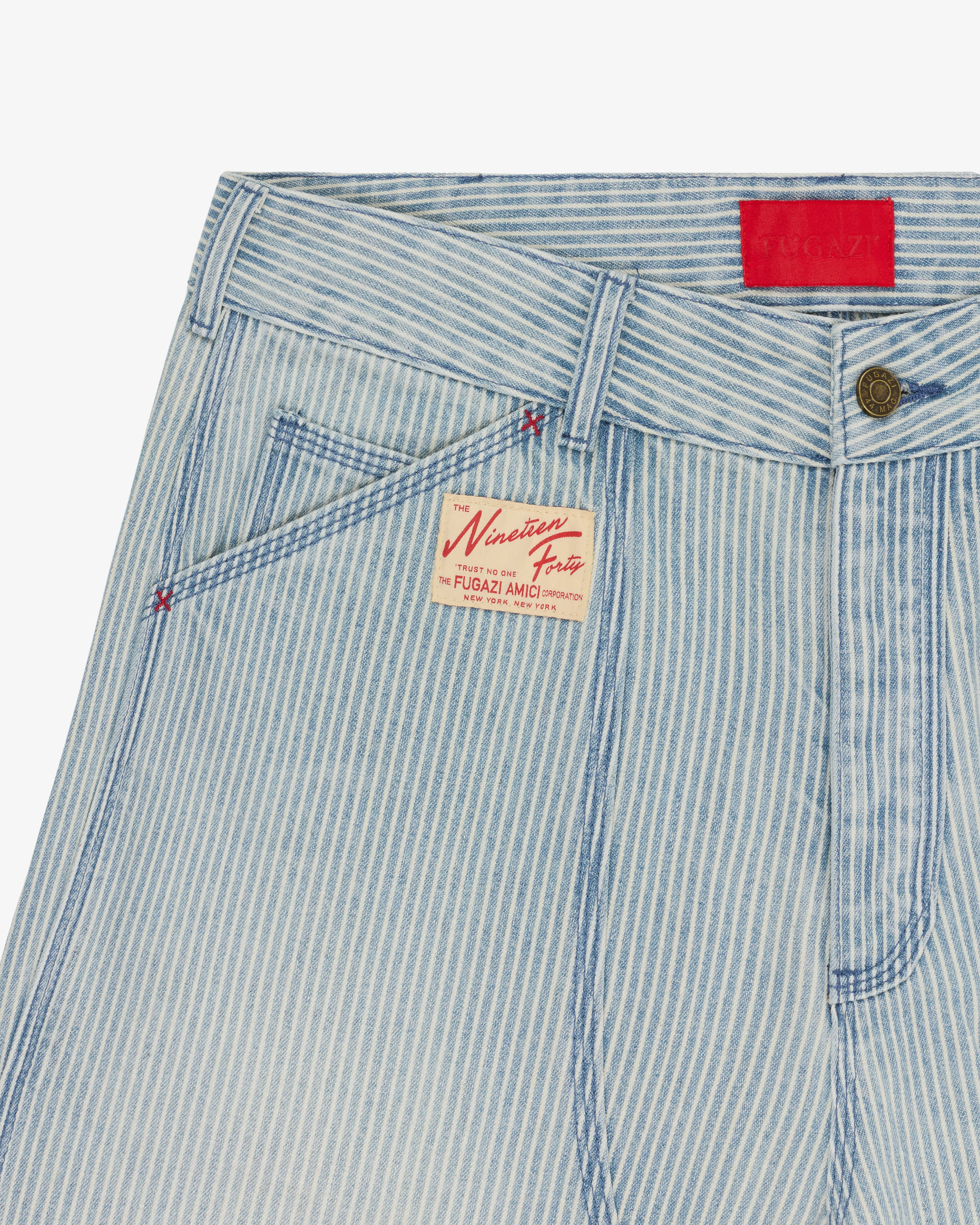 Fugazi - Men's Hickory Stripe 1940 Trousers - (Blue)
