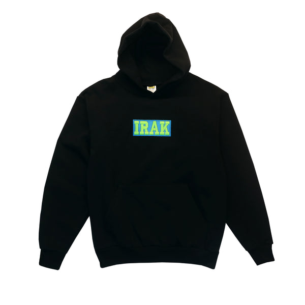 IRAK - Neon Logo Hoodie - (Black)