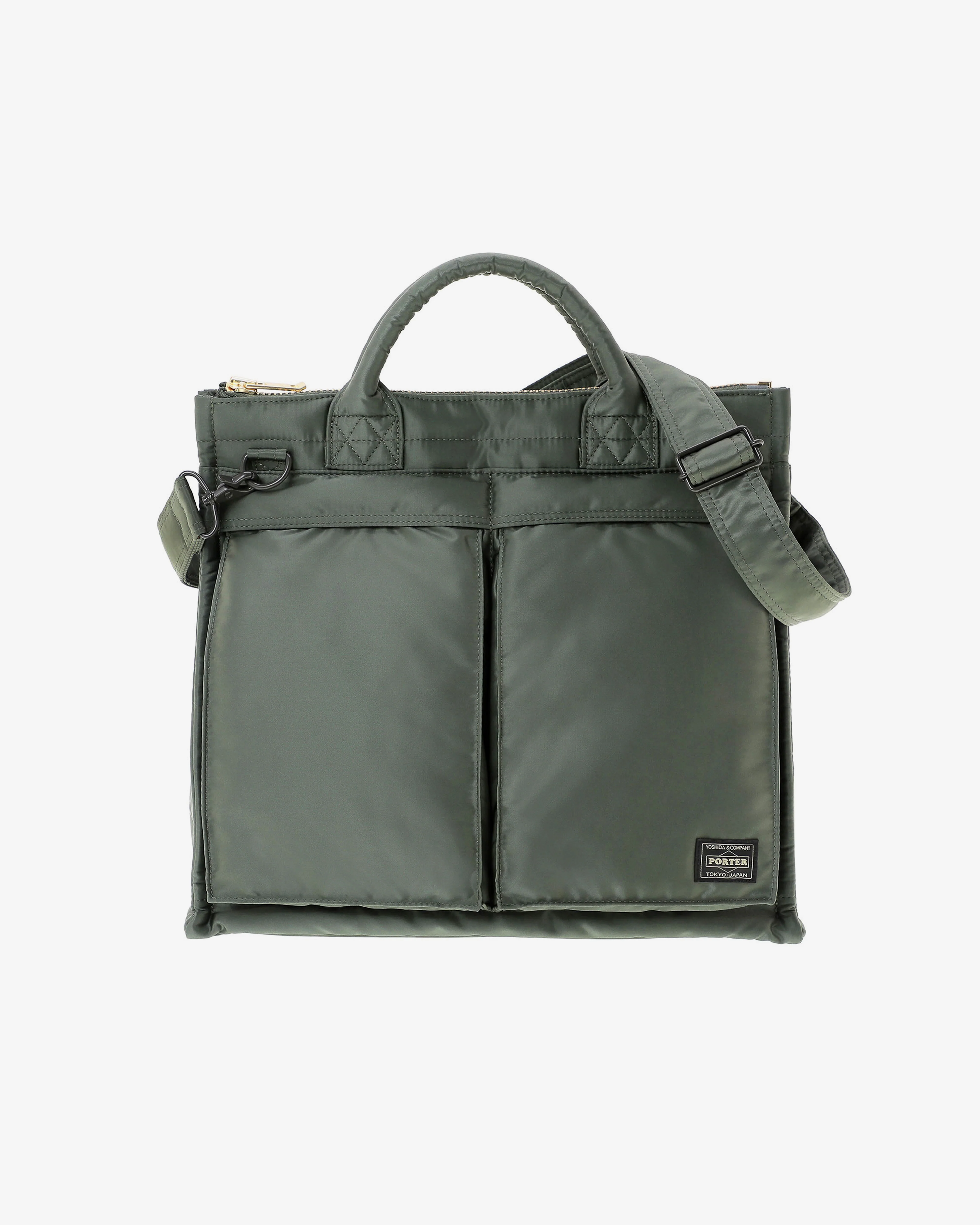 Porter Yoshida & Co. - Men's Tanker Square Tote Bag (L) - (Green)