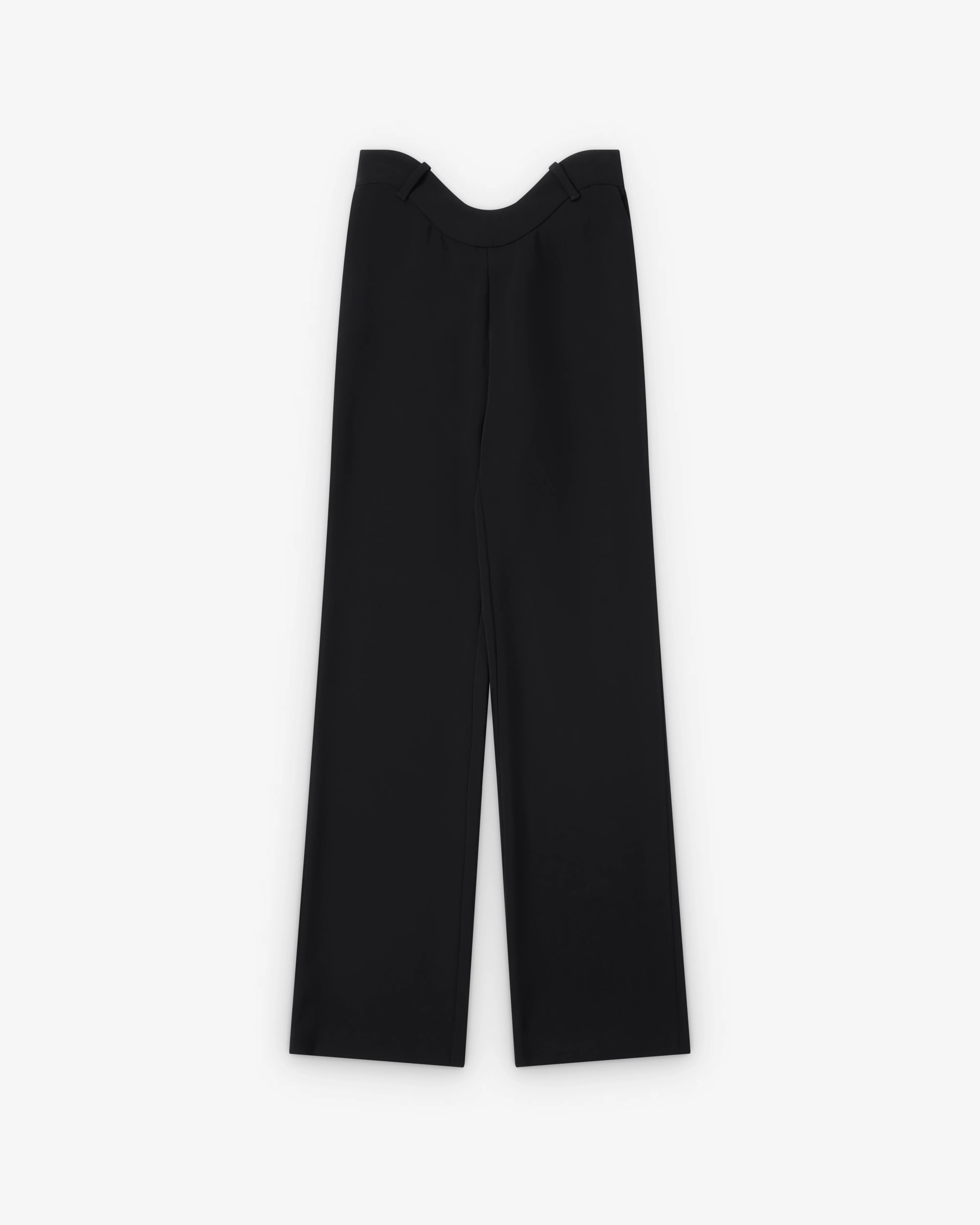 Jean Paul Gaultier - Women's Wavy Waistband Trousers - (Black)
