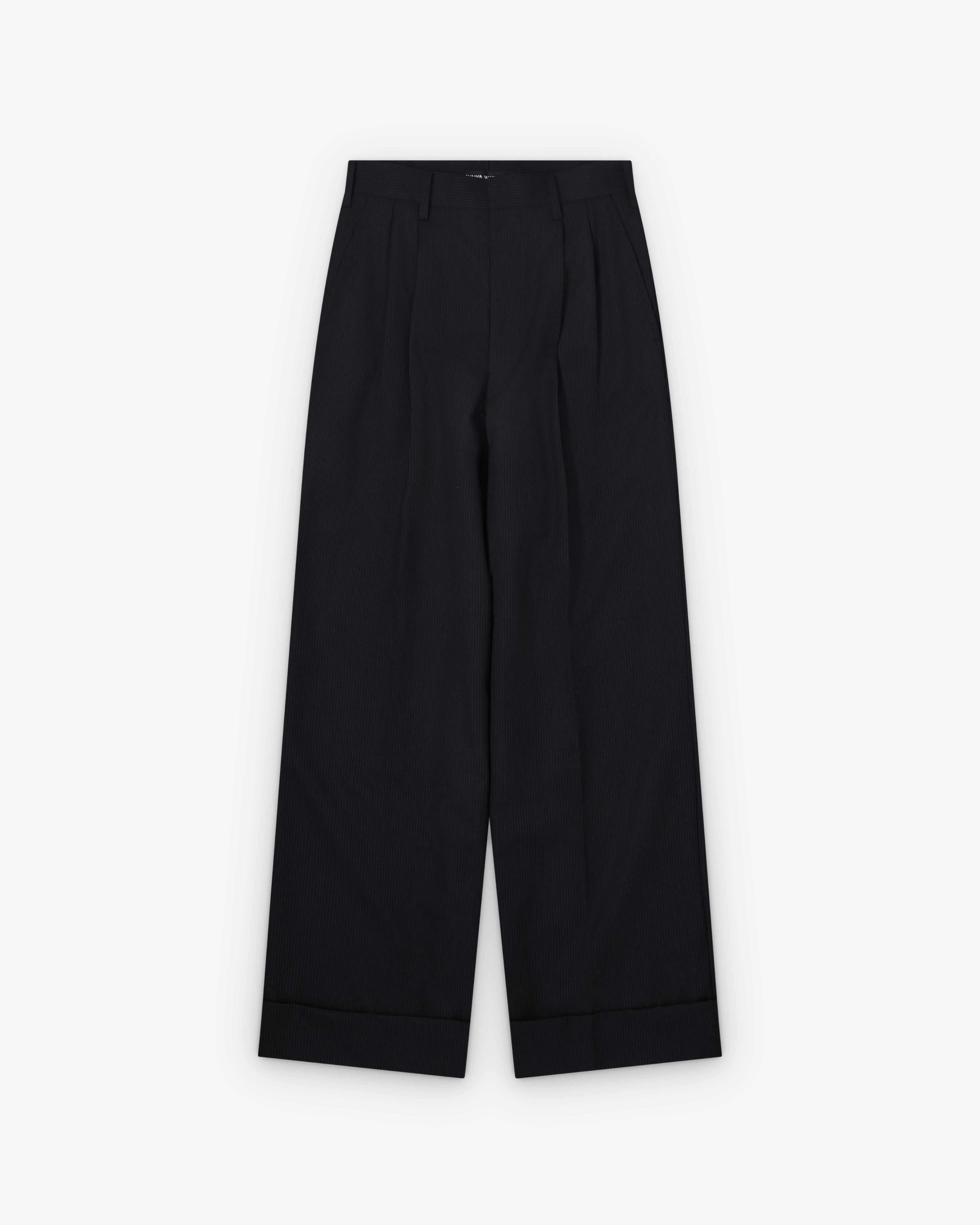 Junya Watanabe - Women's Pin Stripe Suit Trousers - (Black/White)