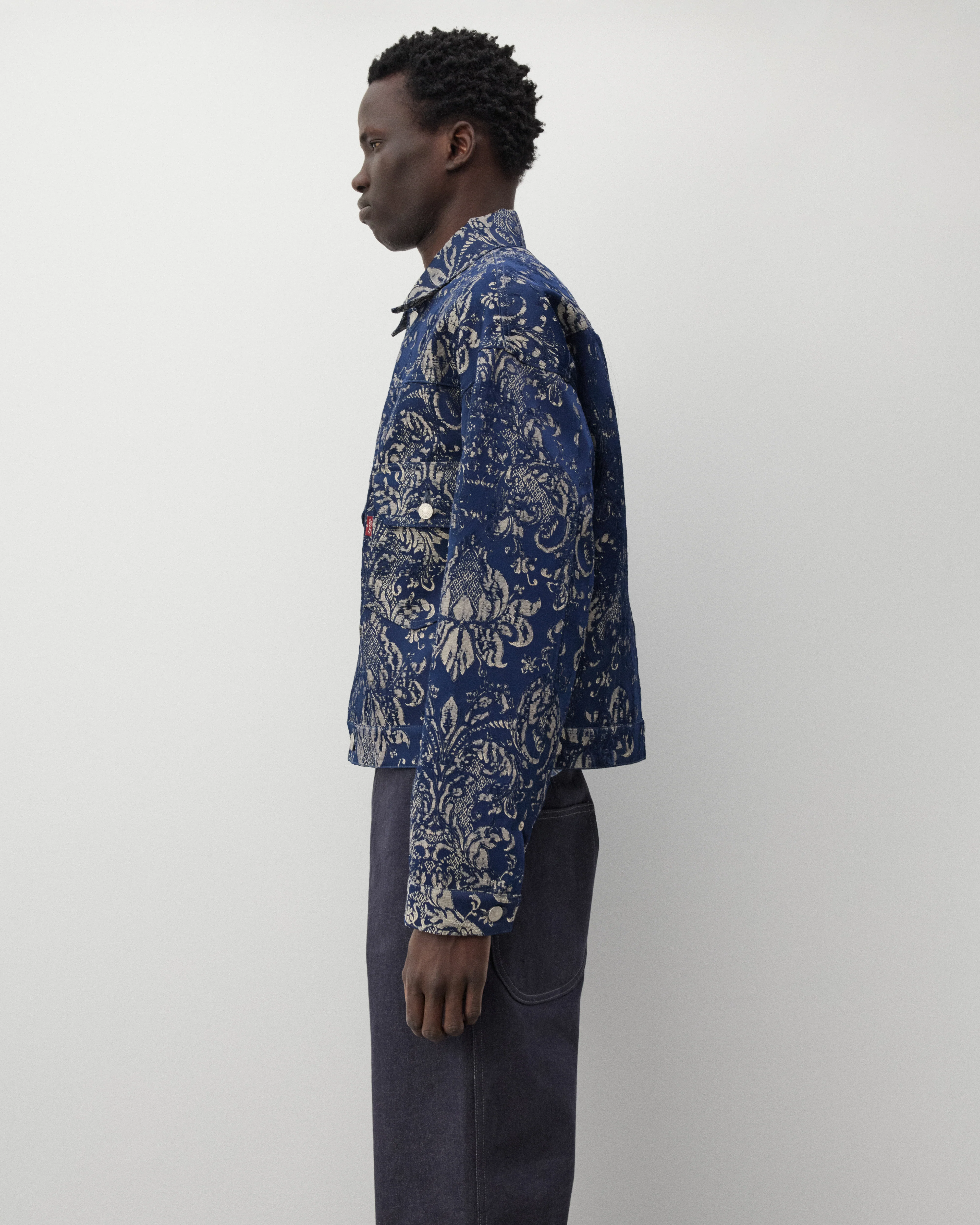 Junya Watanabe Man - Men's Levi's Jacquard Jacket - (Navy/Beige)