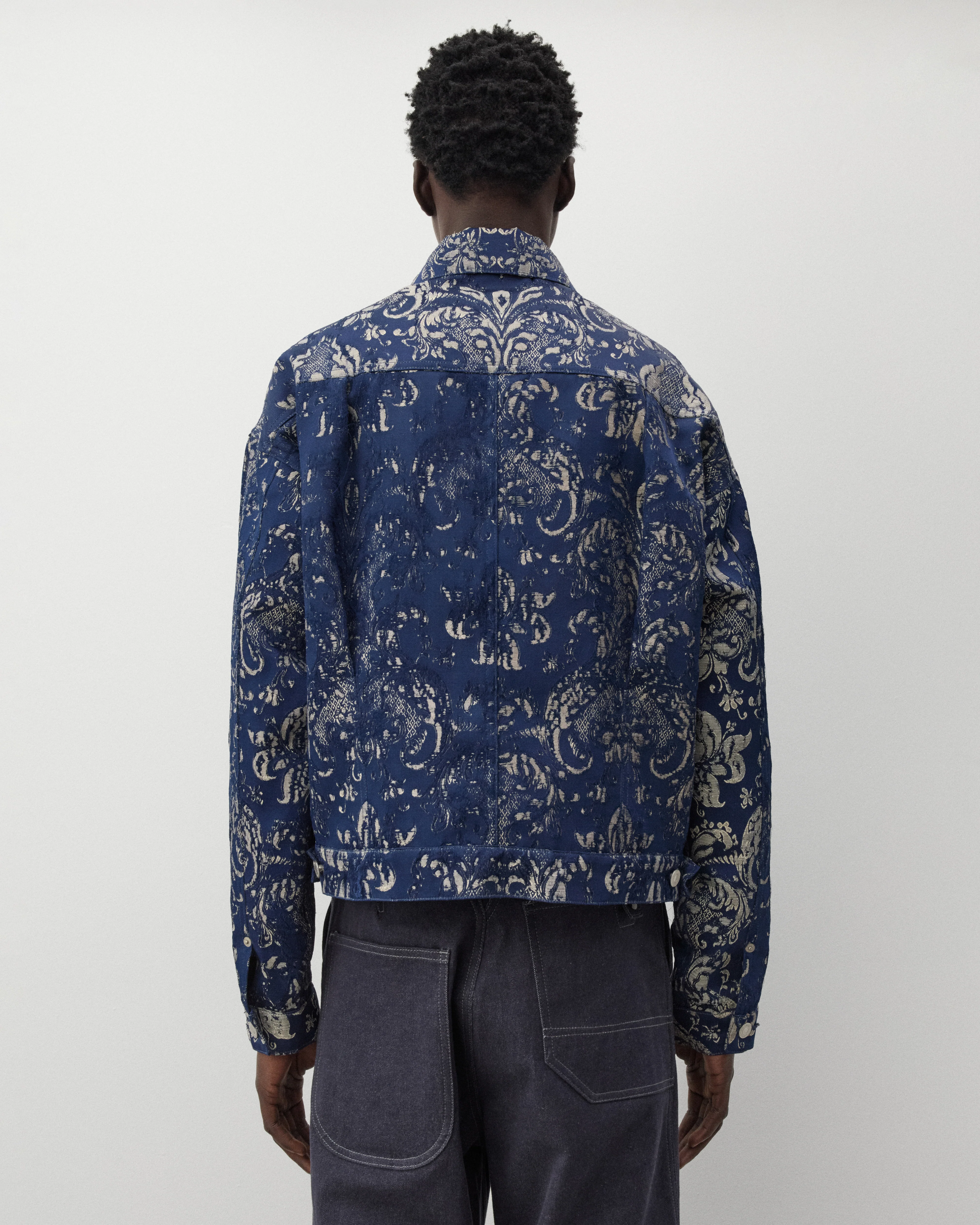 Junya Watanabe Man - Men's Levi's Jacquard Jacket - (Navy/Beige)