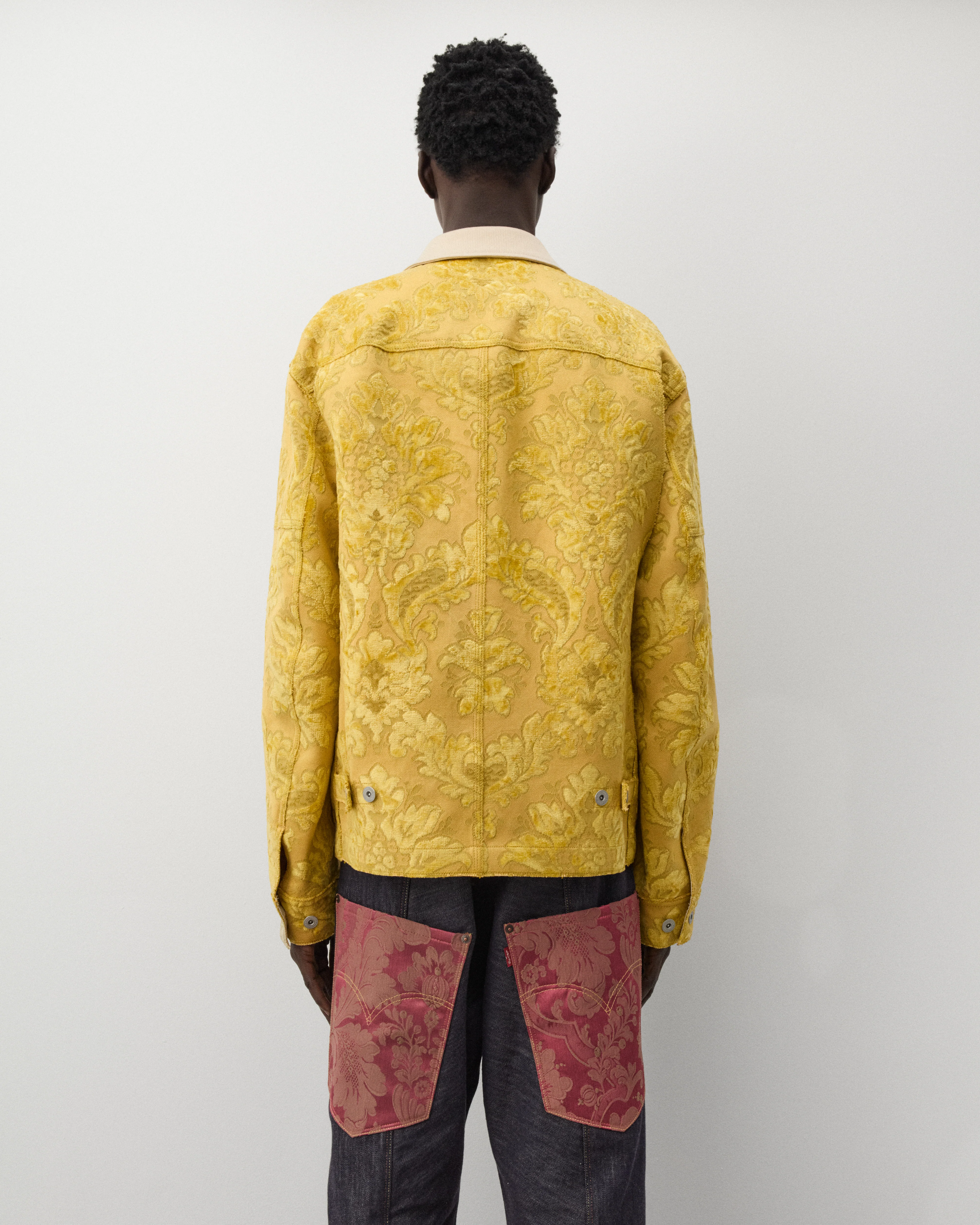 Junya Watanabe Man - Men's Floral Pattern Jacket - (Yellow)