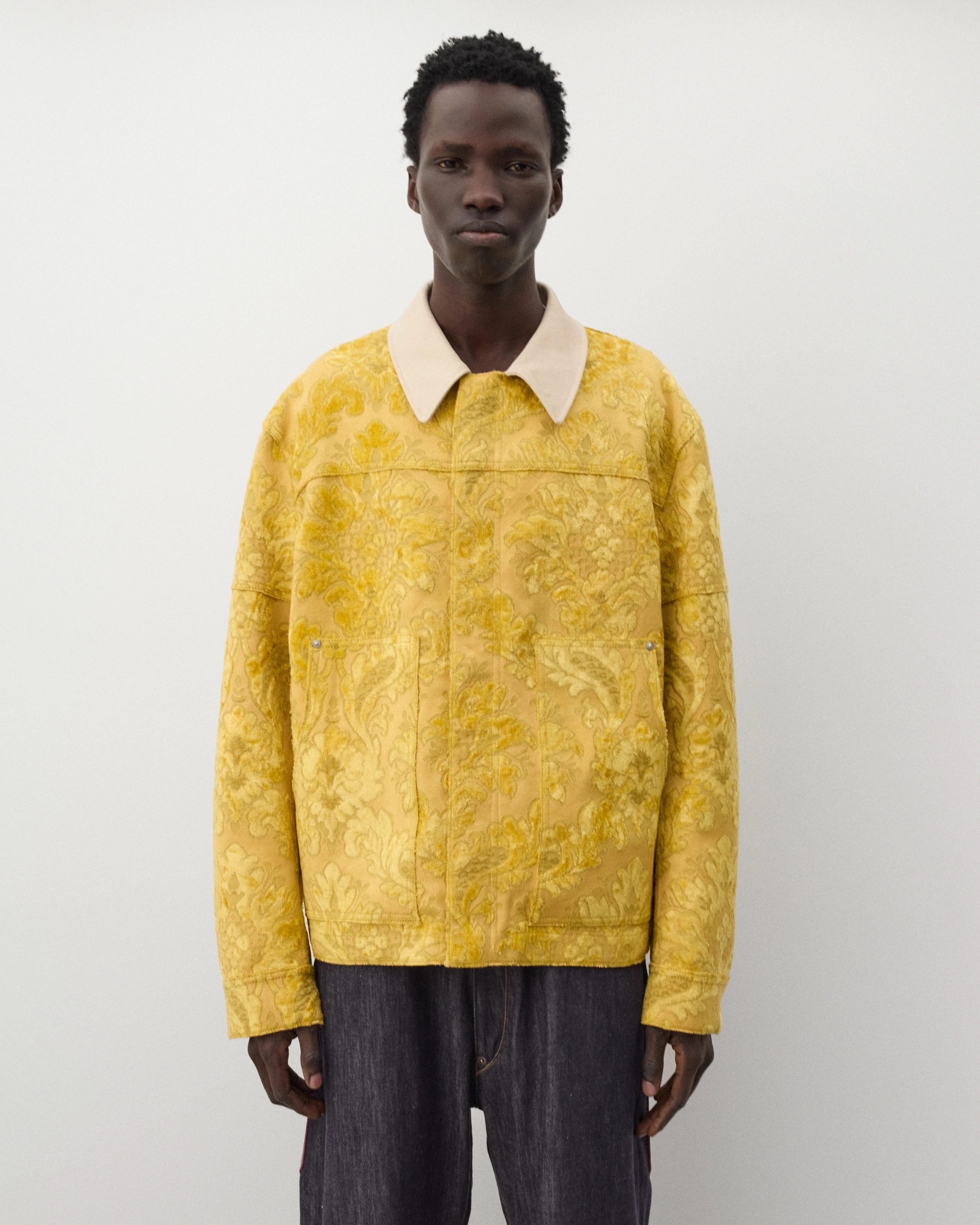 Junya Watanabe Man - Men's Floral Pattern Jacket - (Yellow)