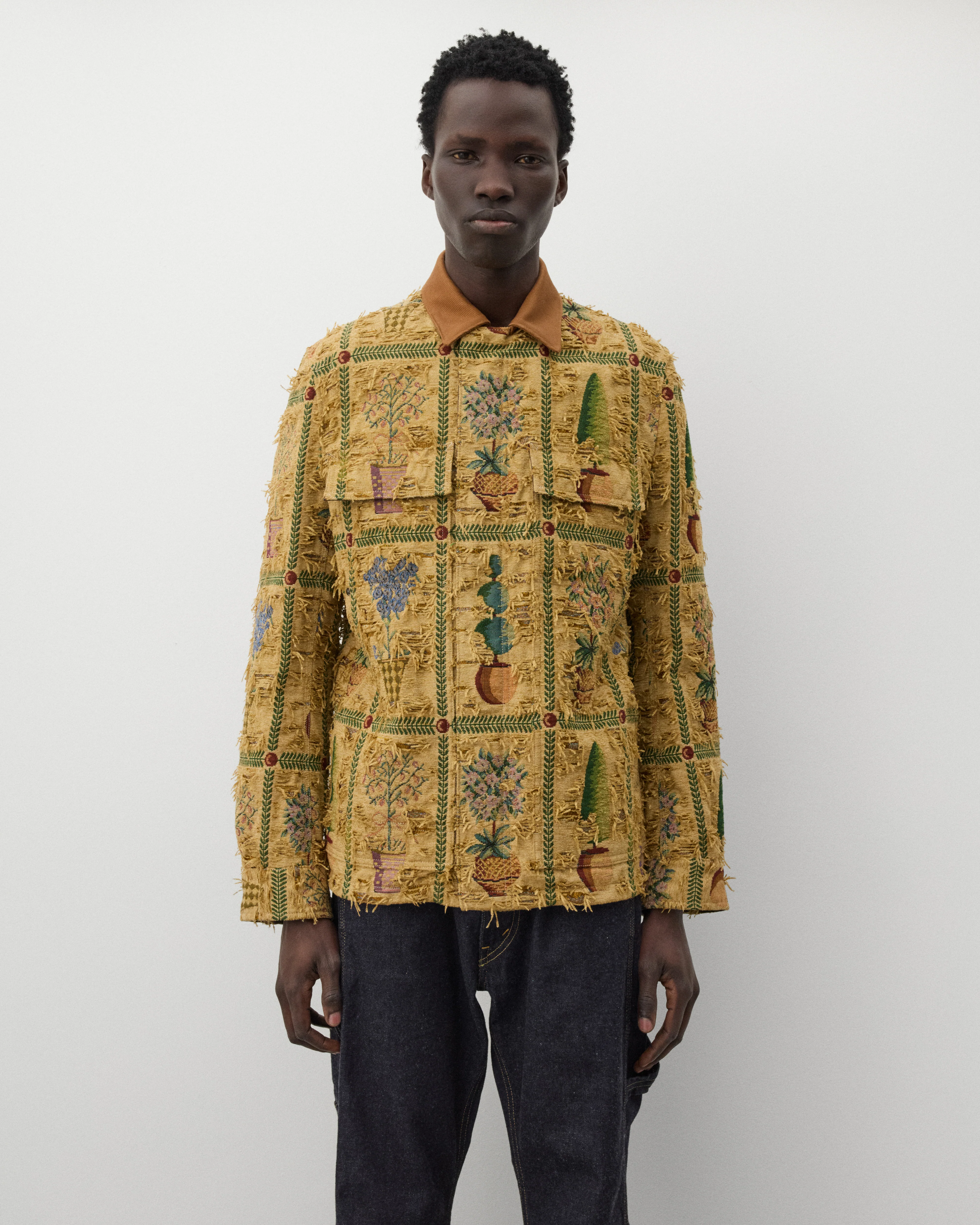 Junya Watanabe Man - Men's Plant Pot Tapestry Jacket - (Brown)