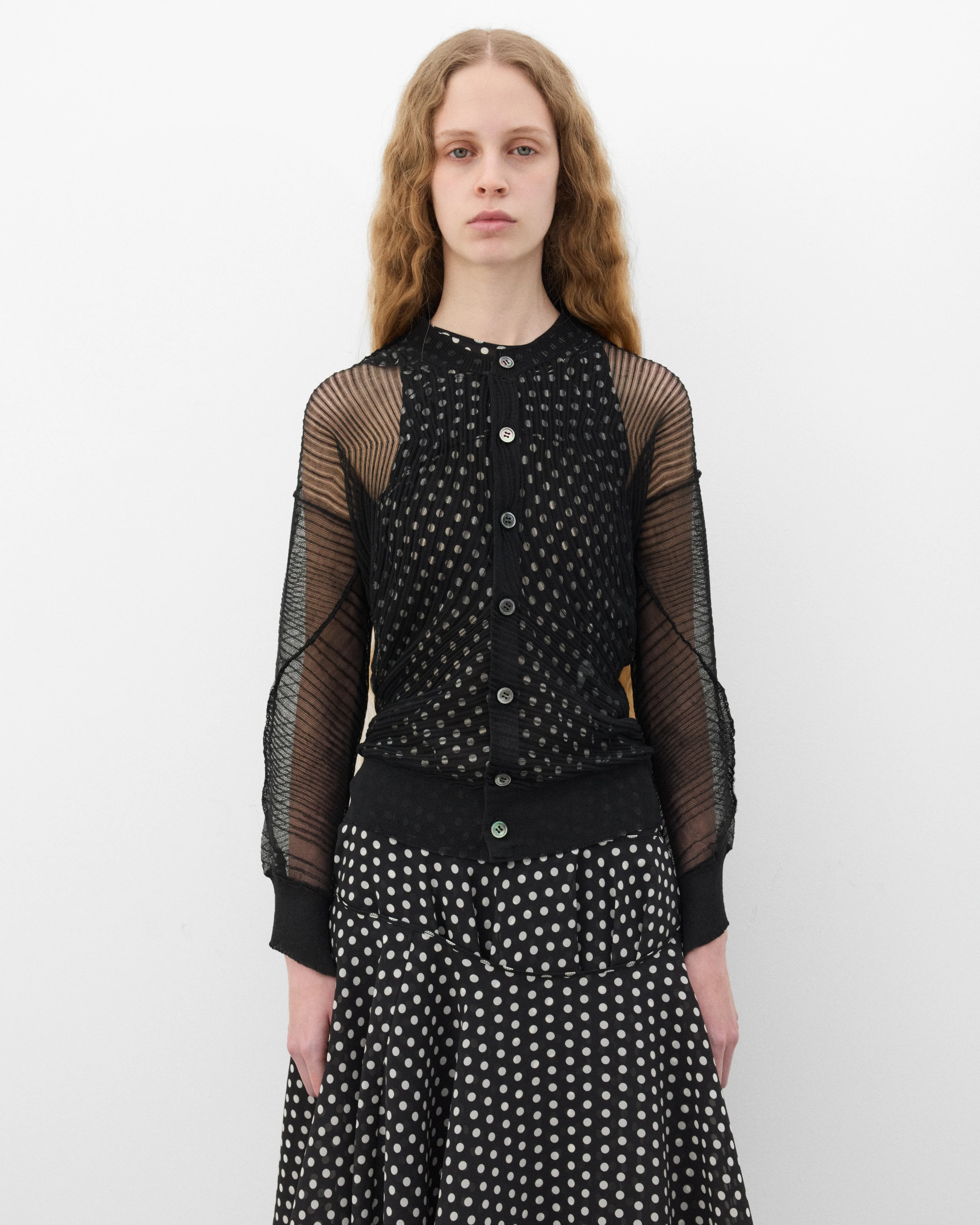 Junya Watanabe - Women's Mesh Cardigan - (Black)