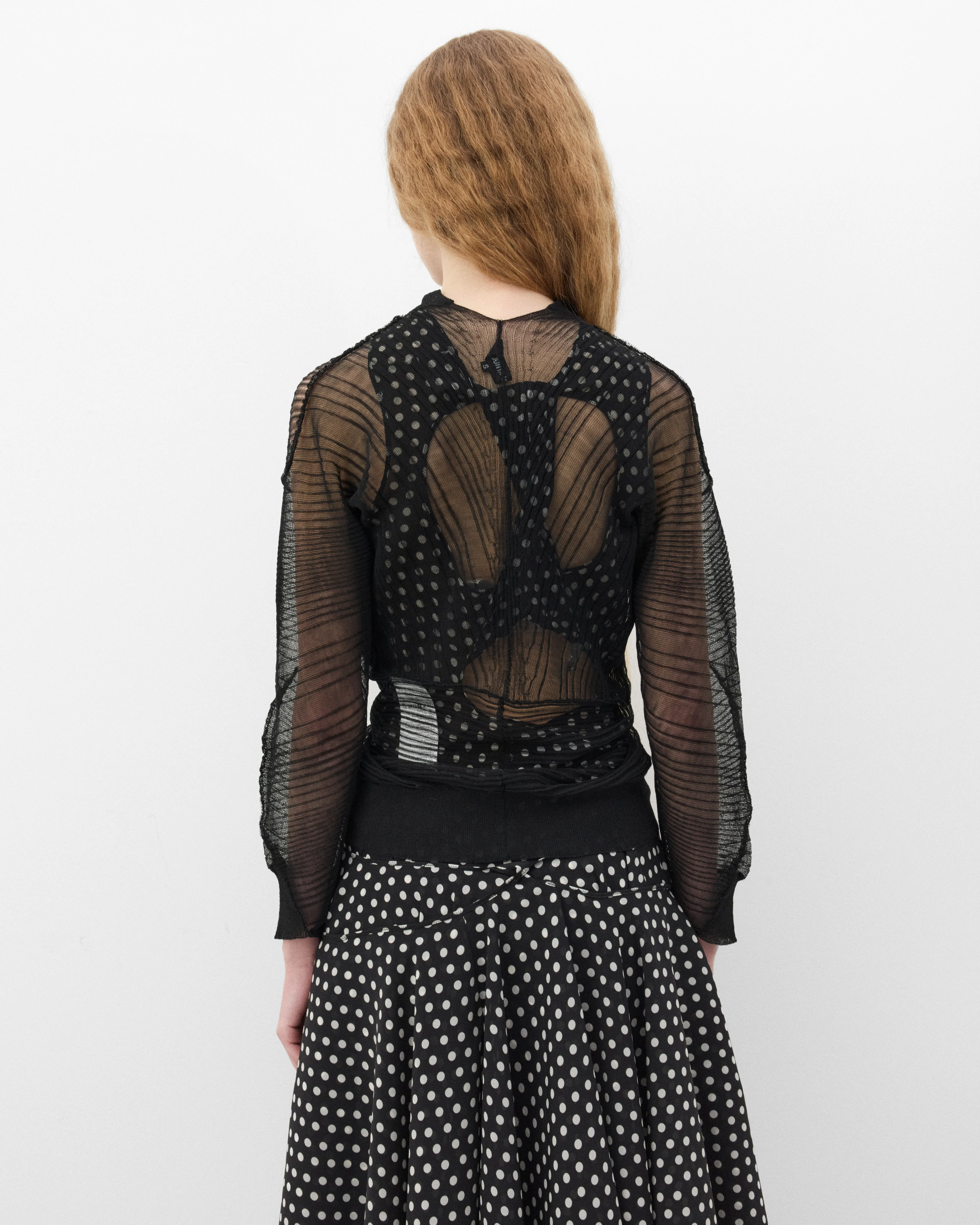 Junya Watanabe - Women's Mesh Cardigan - (Black)
