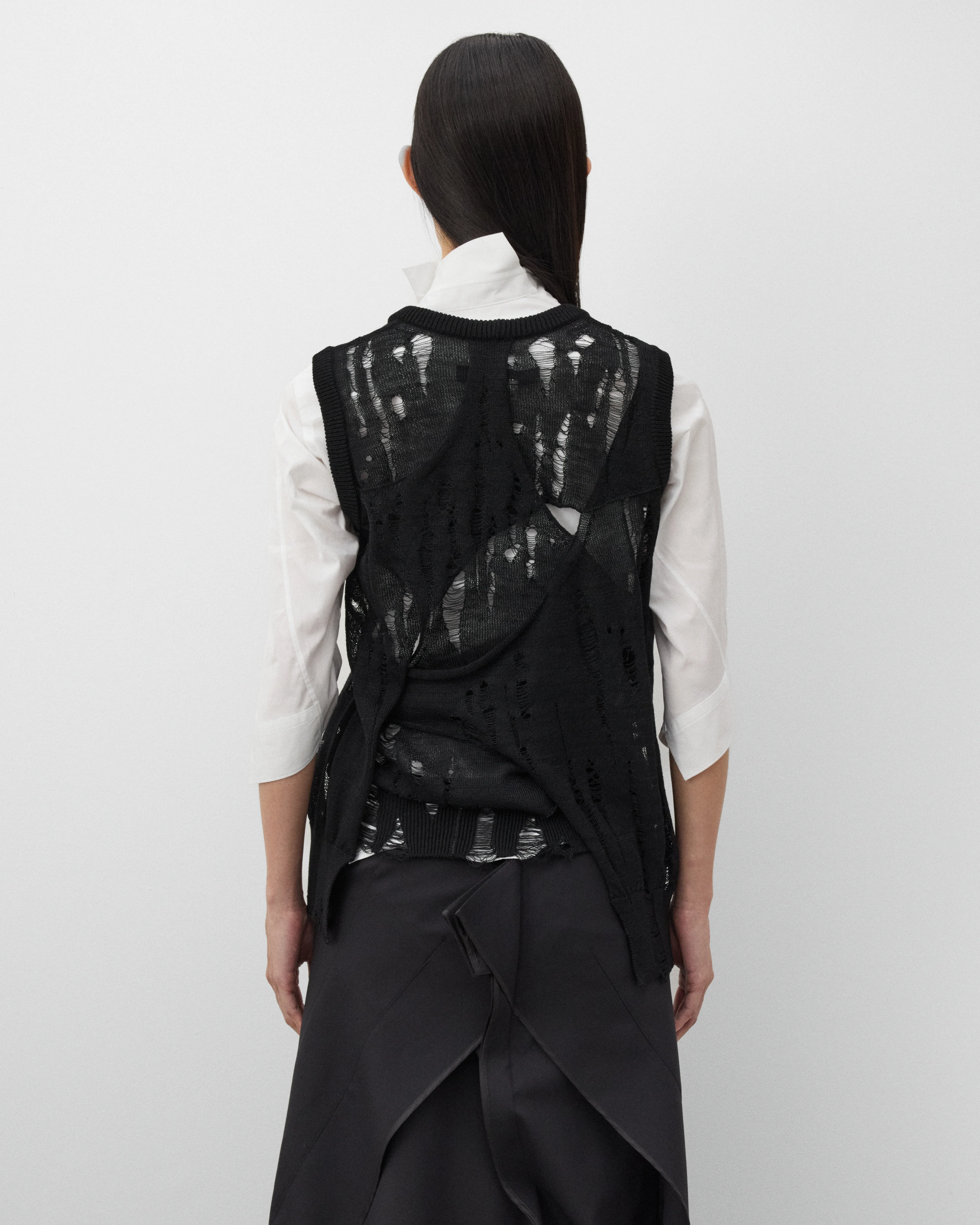 Junya Watanabe - Women's Distressed Vest - (Black)