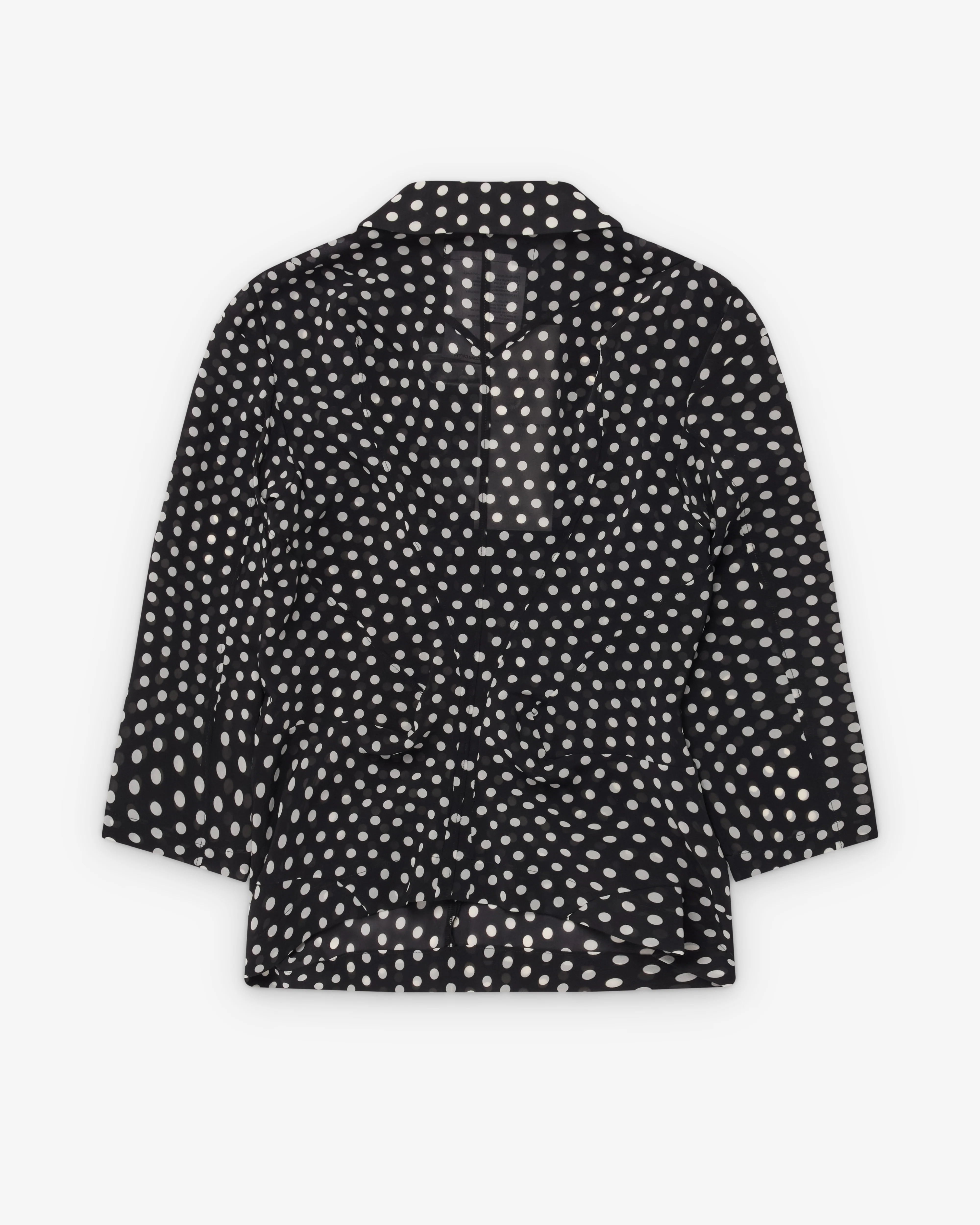 Junya Watanabe - Women's Polka Dot Sheer Shirt - (Black/White)
