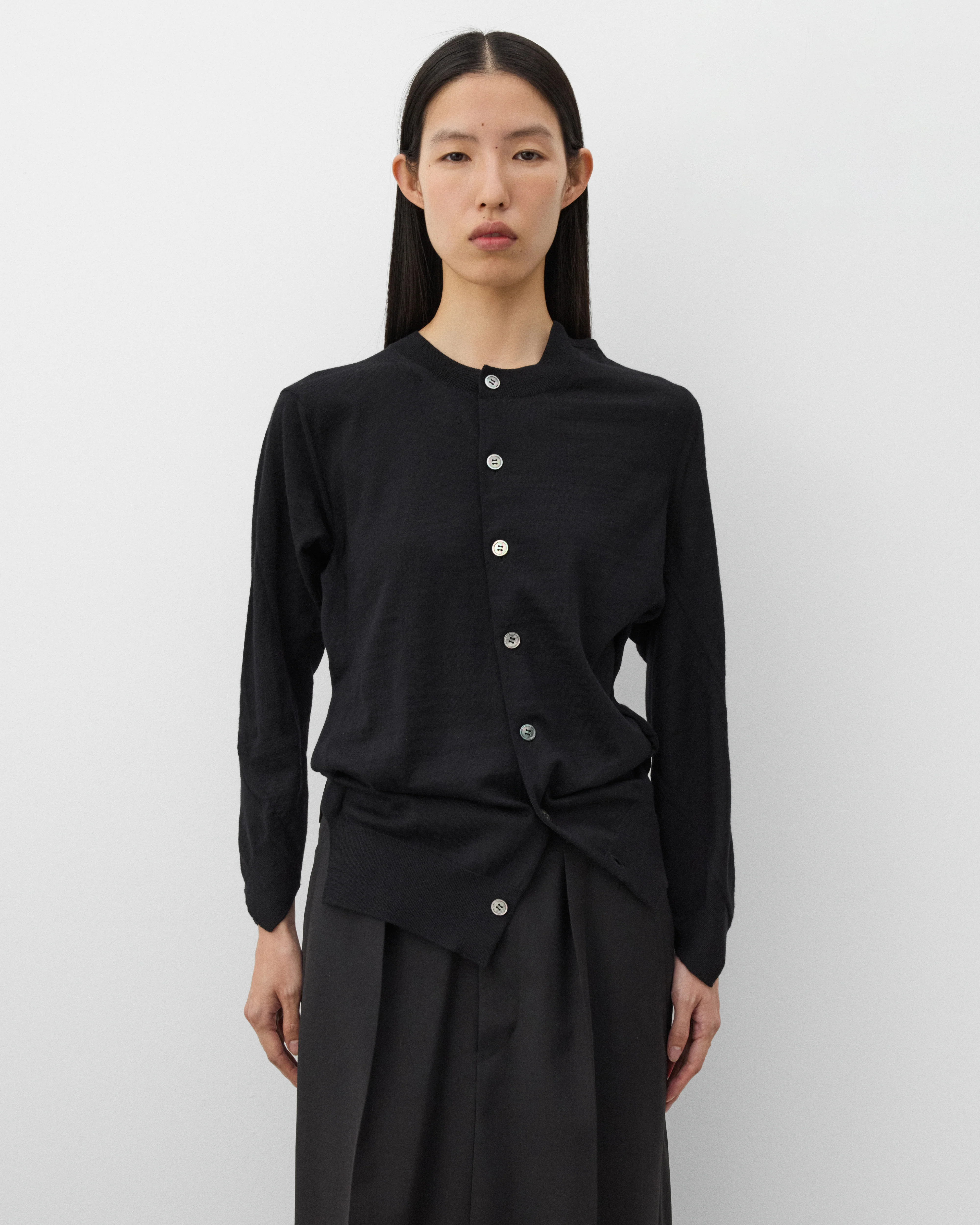 Junya Watanabe - Women's Asymmetric Knit Cardigan - (Black)