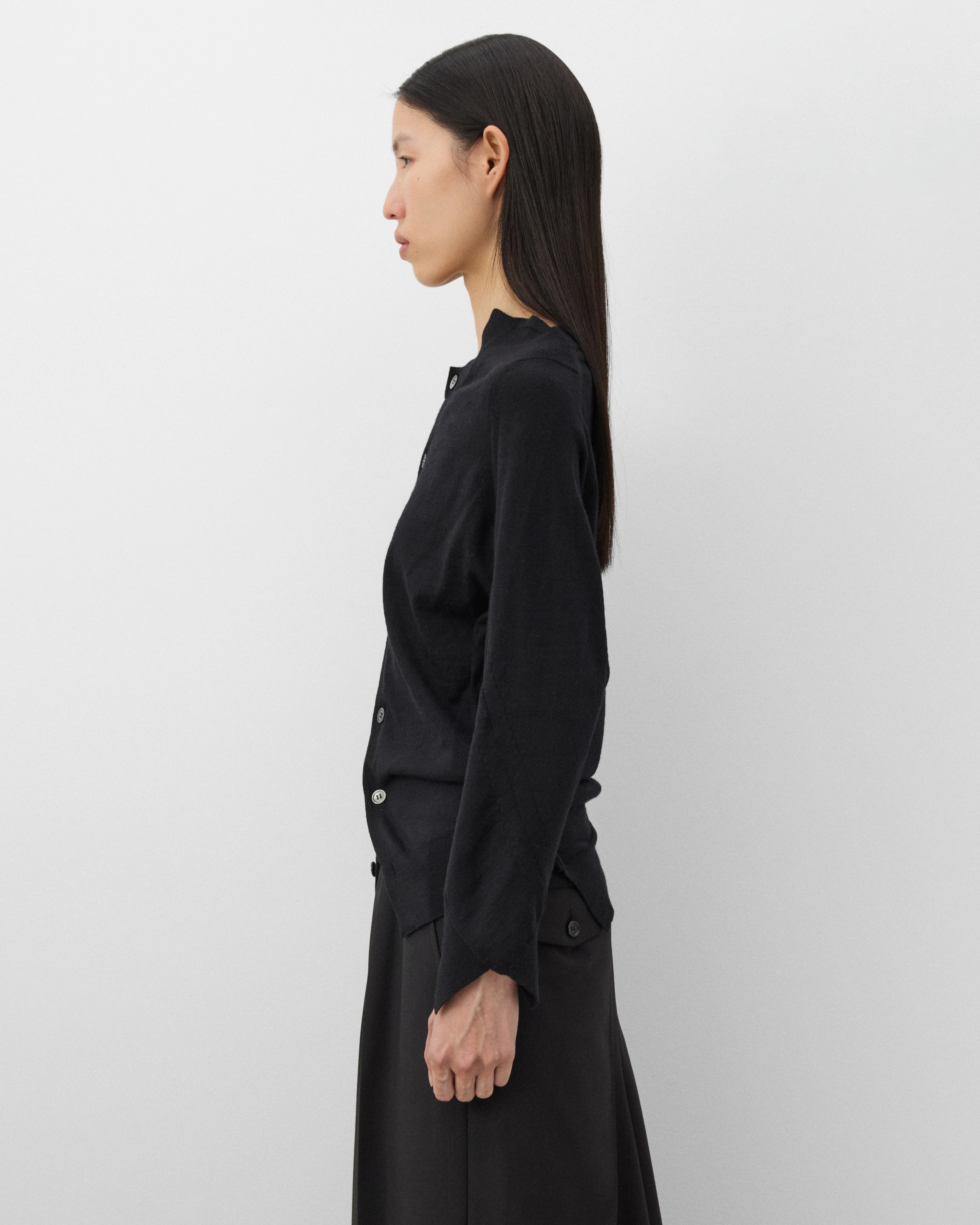 Junya Watanabe - Women's Asymmetric Knit Cardigan - (Black)
