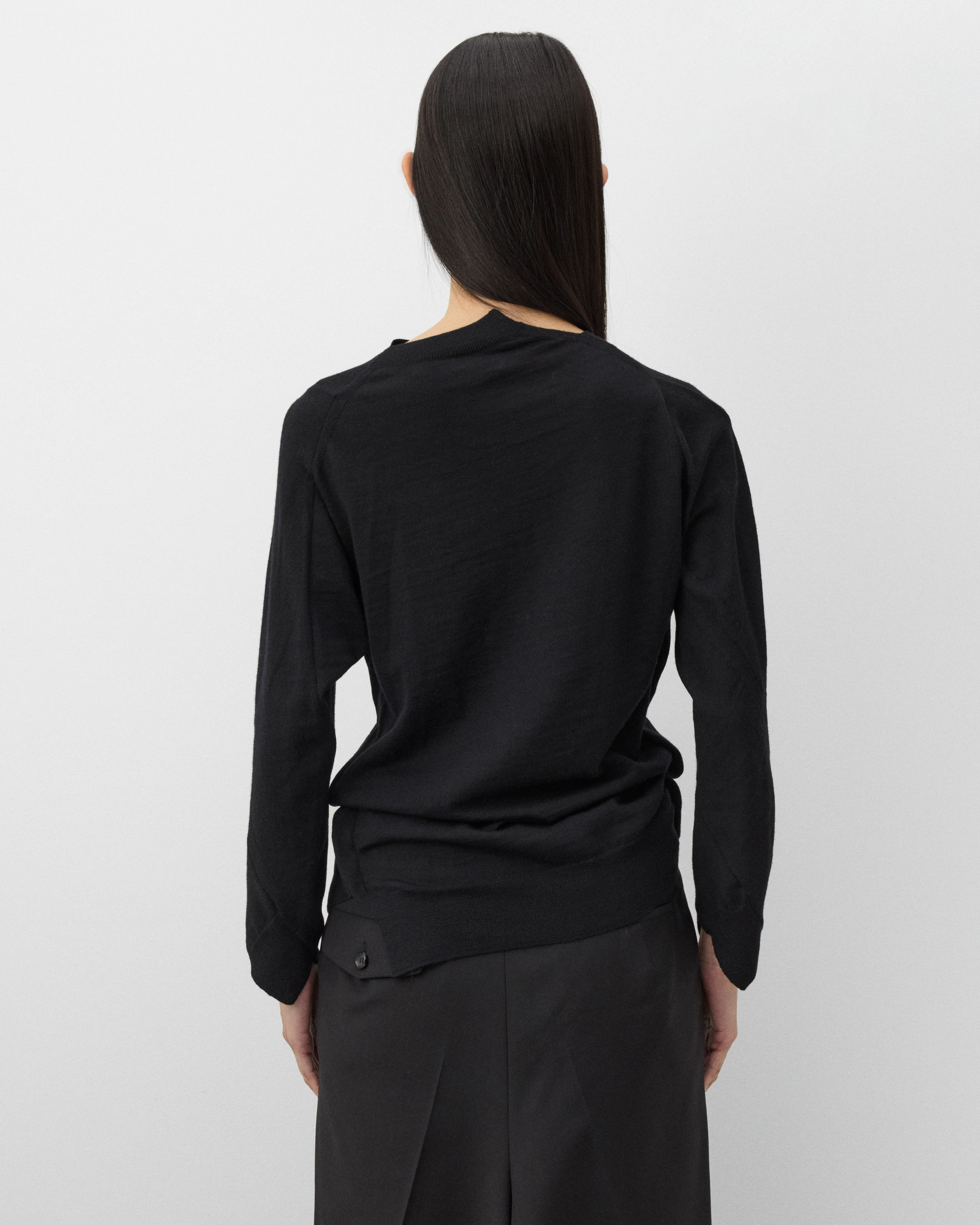 Junya Watanabe - Women's Asymmetric Knit Cardigan - (Black)