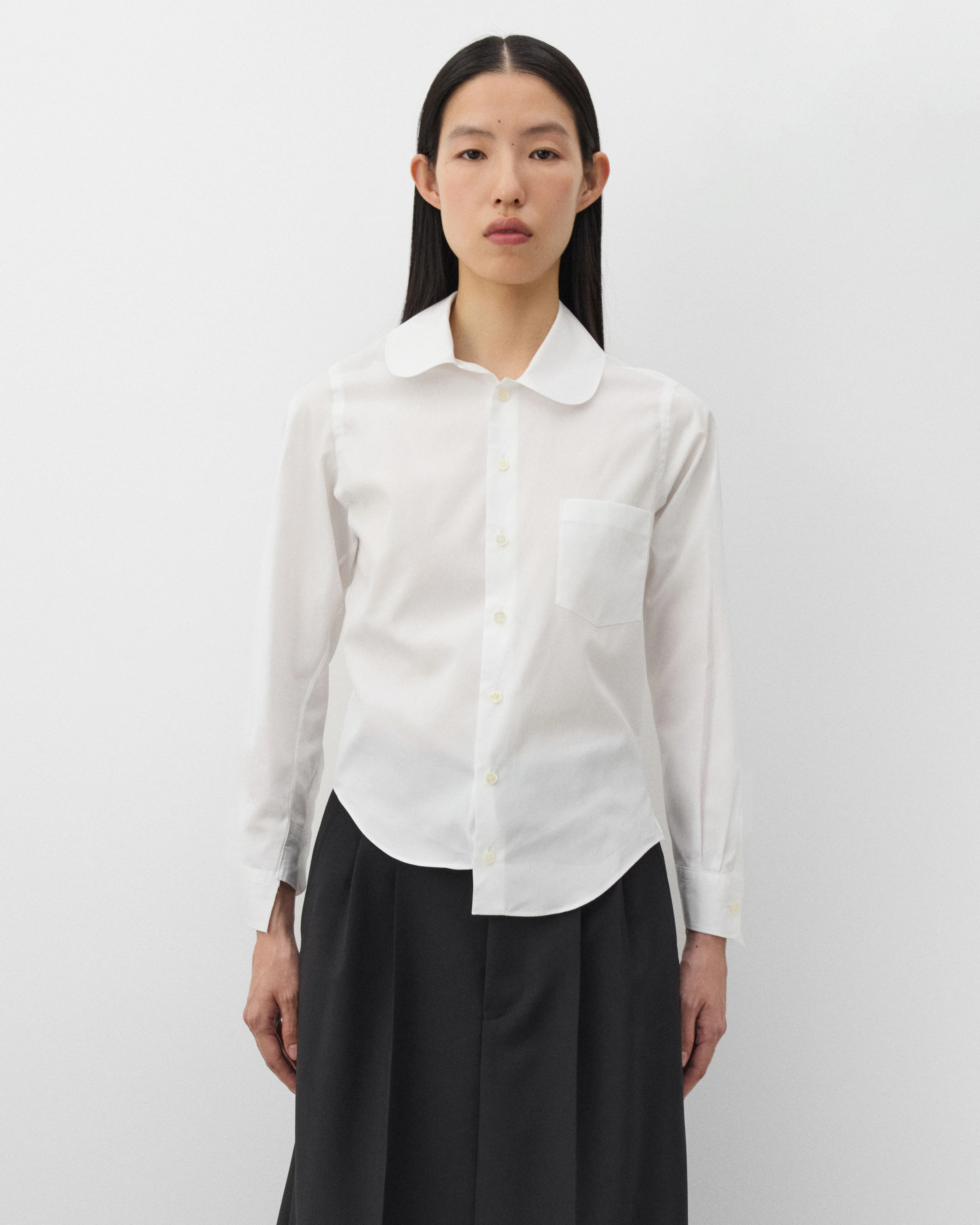 Junya Watanabe - Women's Peter Pan Collar Shirt - (White)
