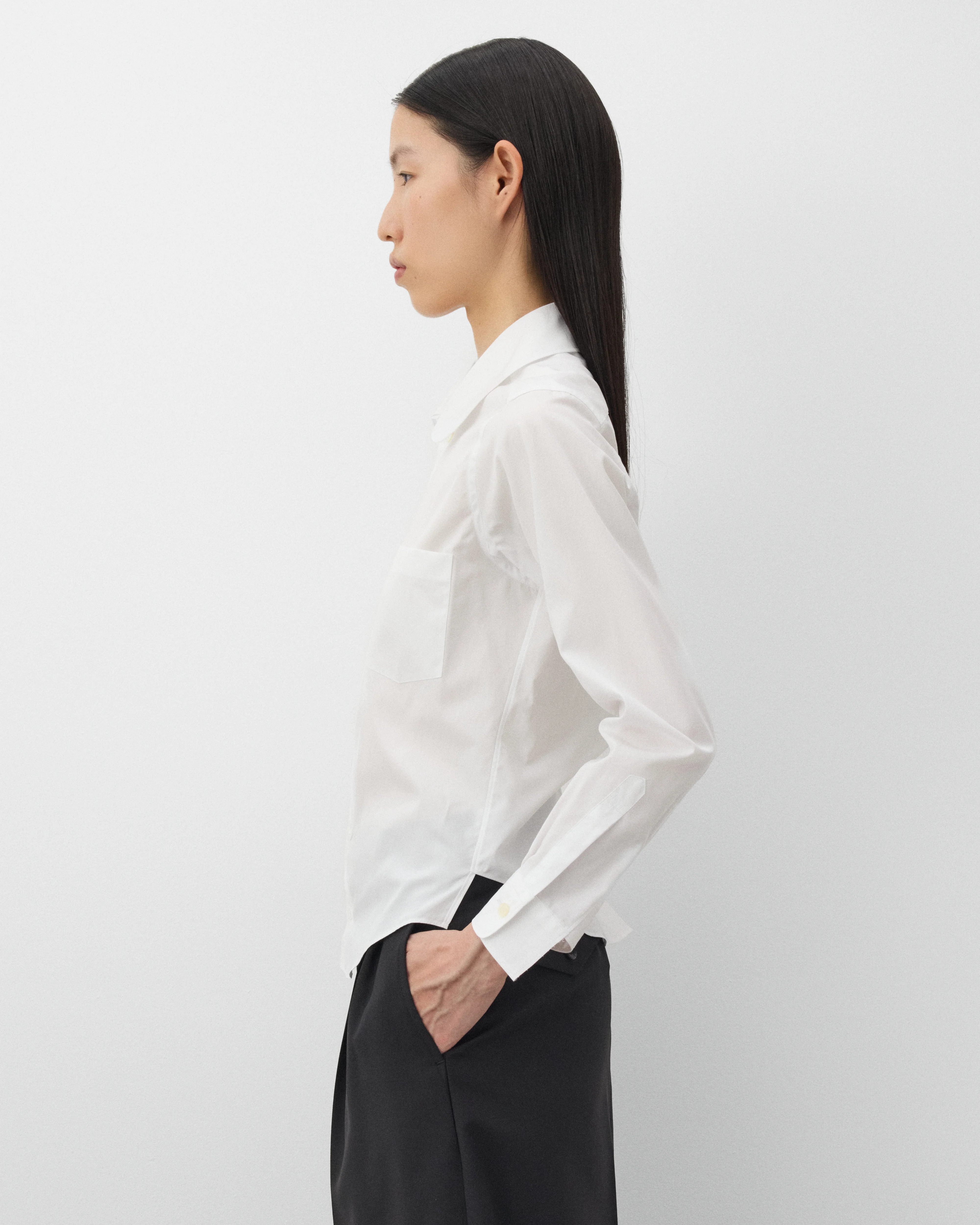 Junya Watanabe - Women's Peter Pan Collar Shirt - (White)