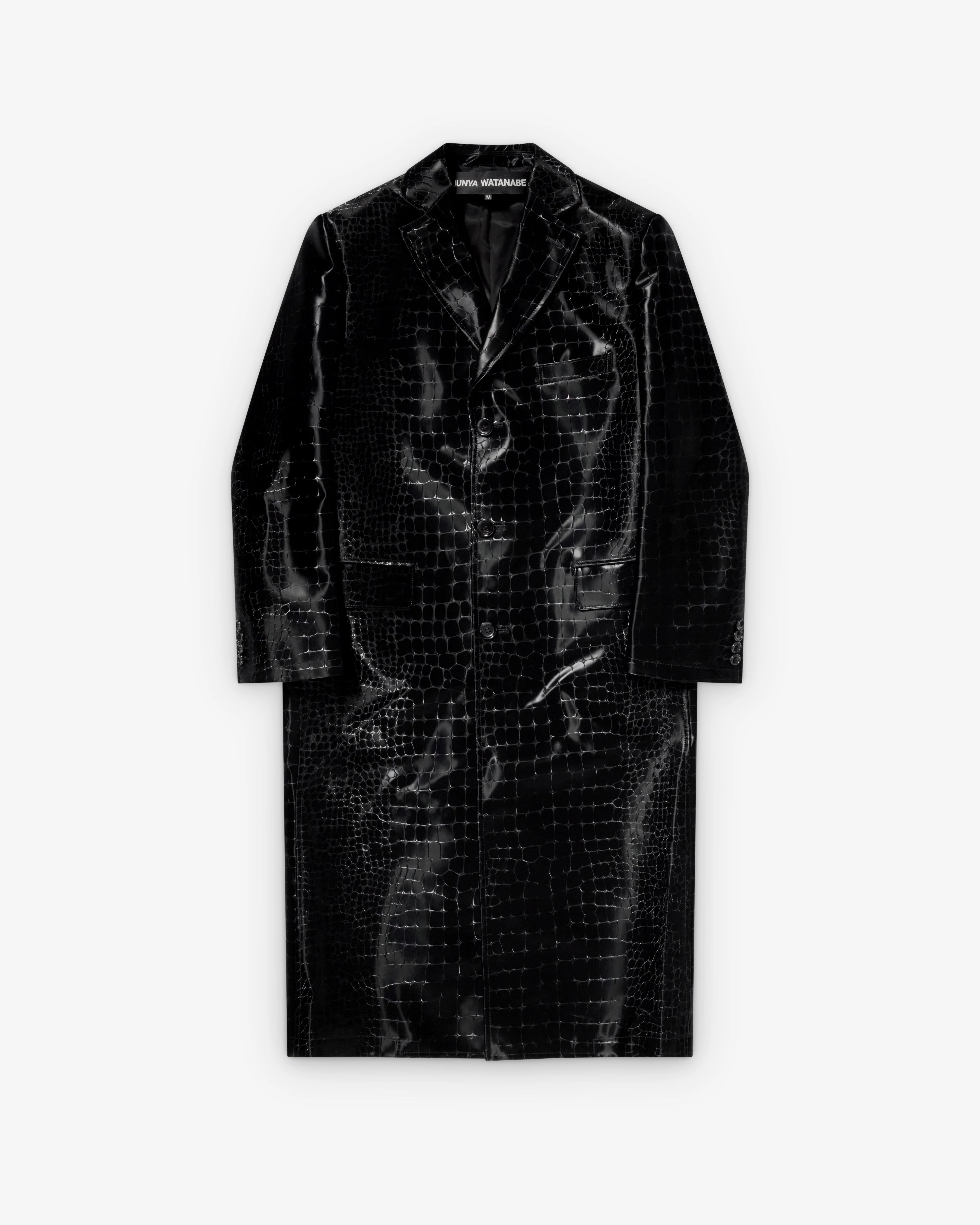 Junya Watanabe - Women's Embossed Single Breasted Coat - (Black)