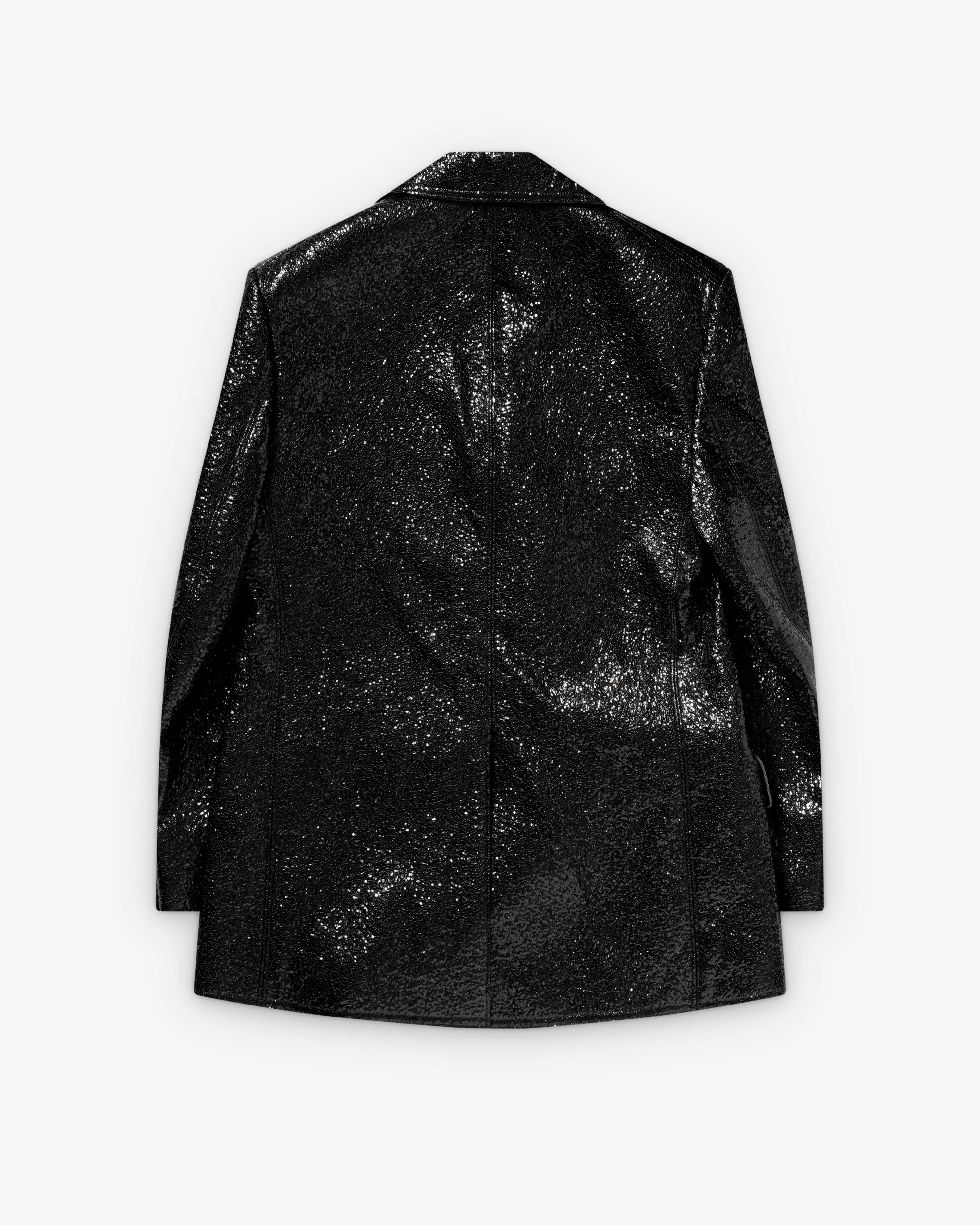 Junya Watanabe - Women's Cracked Faux Leather Jacket - (Black)