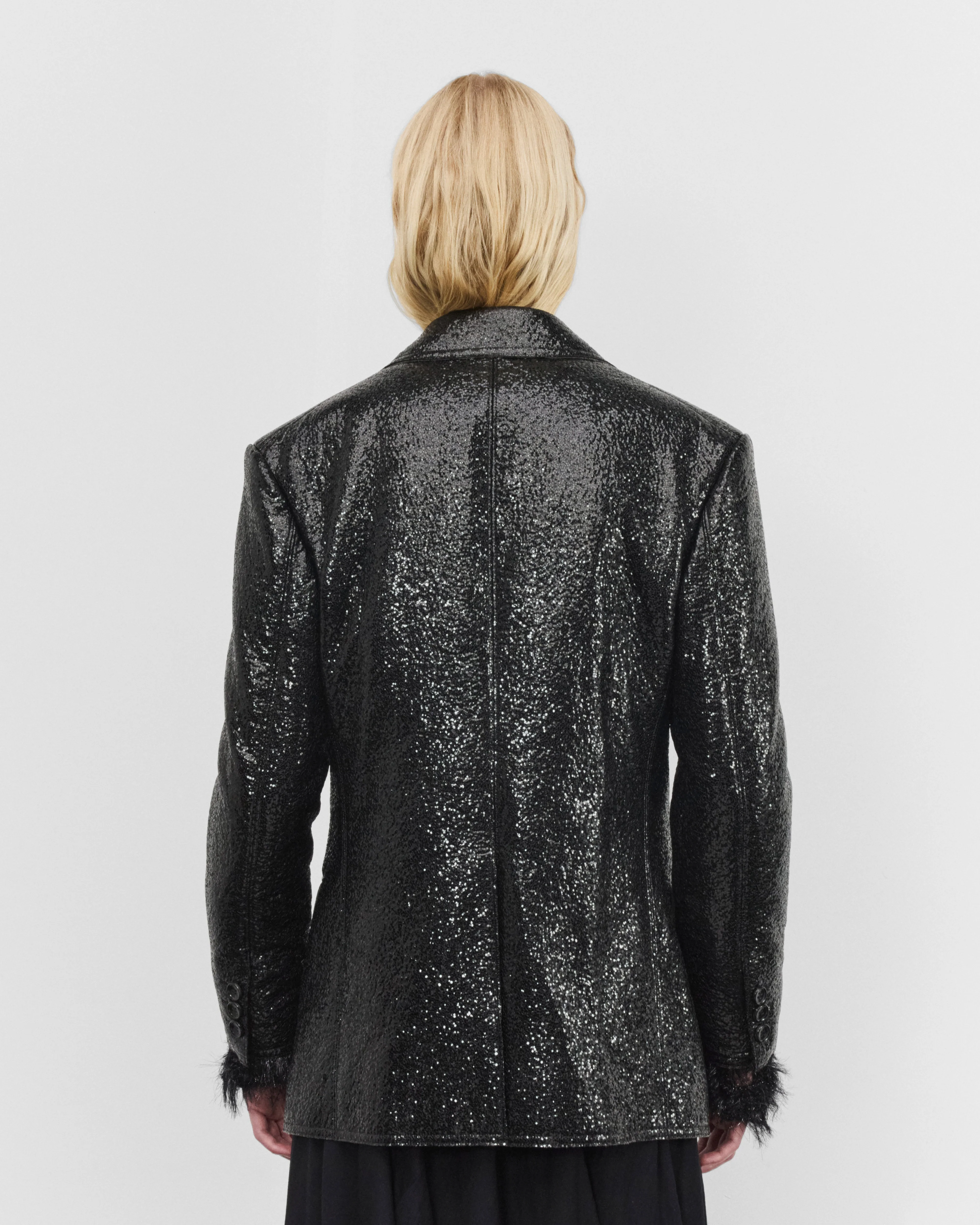Junya Watanabe - Women's Cracked Faux Leather Jacket - (Black)