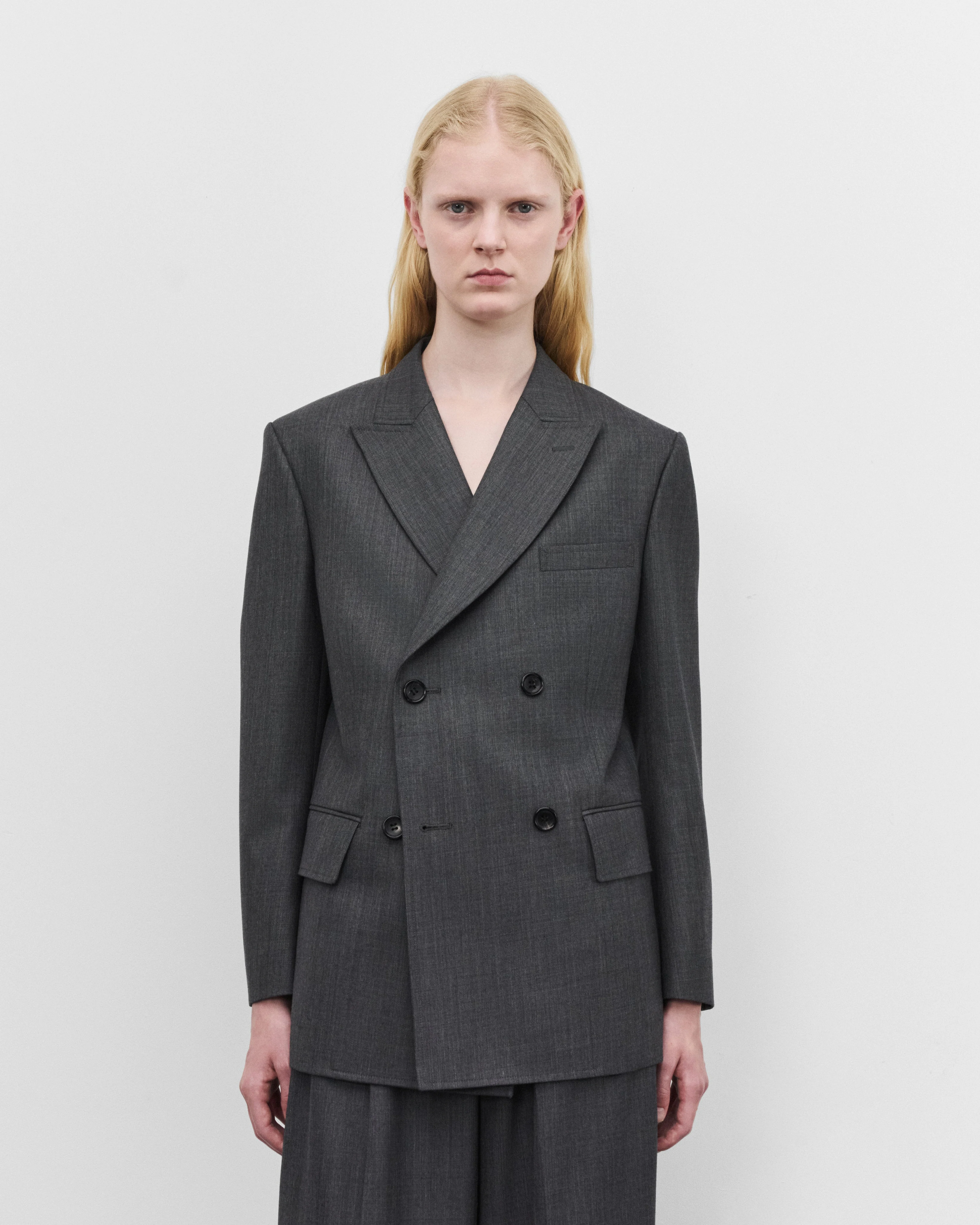 Junya Watanabe - Women's Double Breasted Blazer - (Grey)