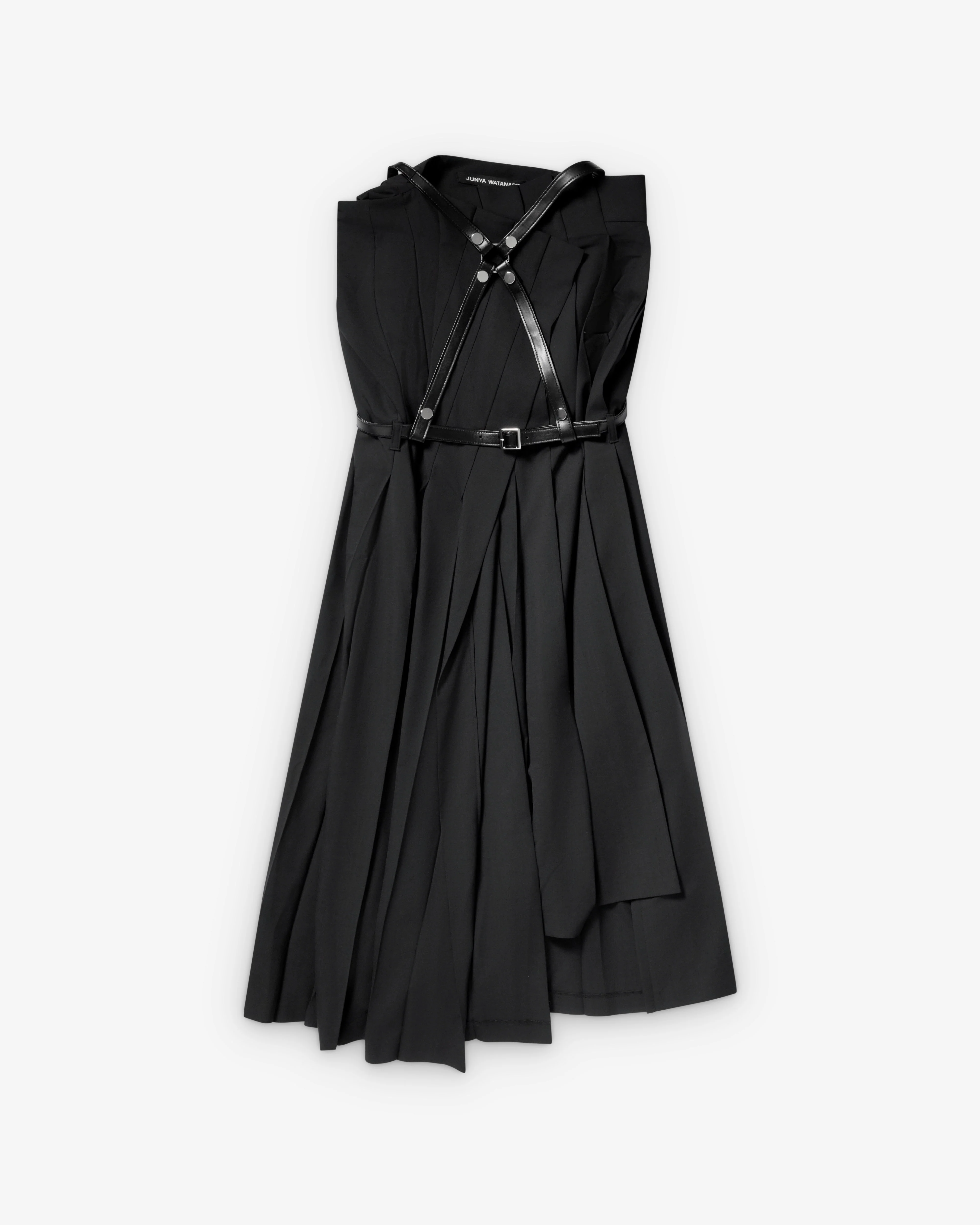 Junya Watanabe - Women's Pleated Dress with Harness - (Black)