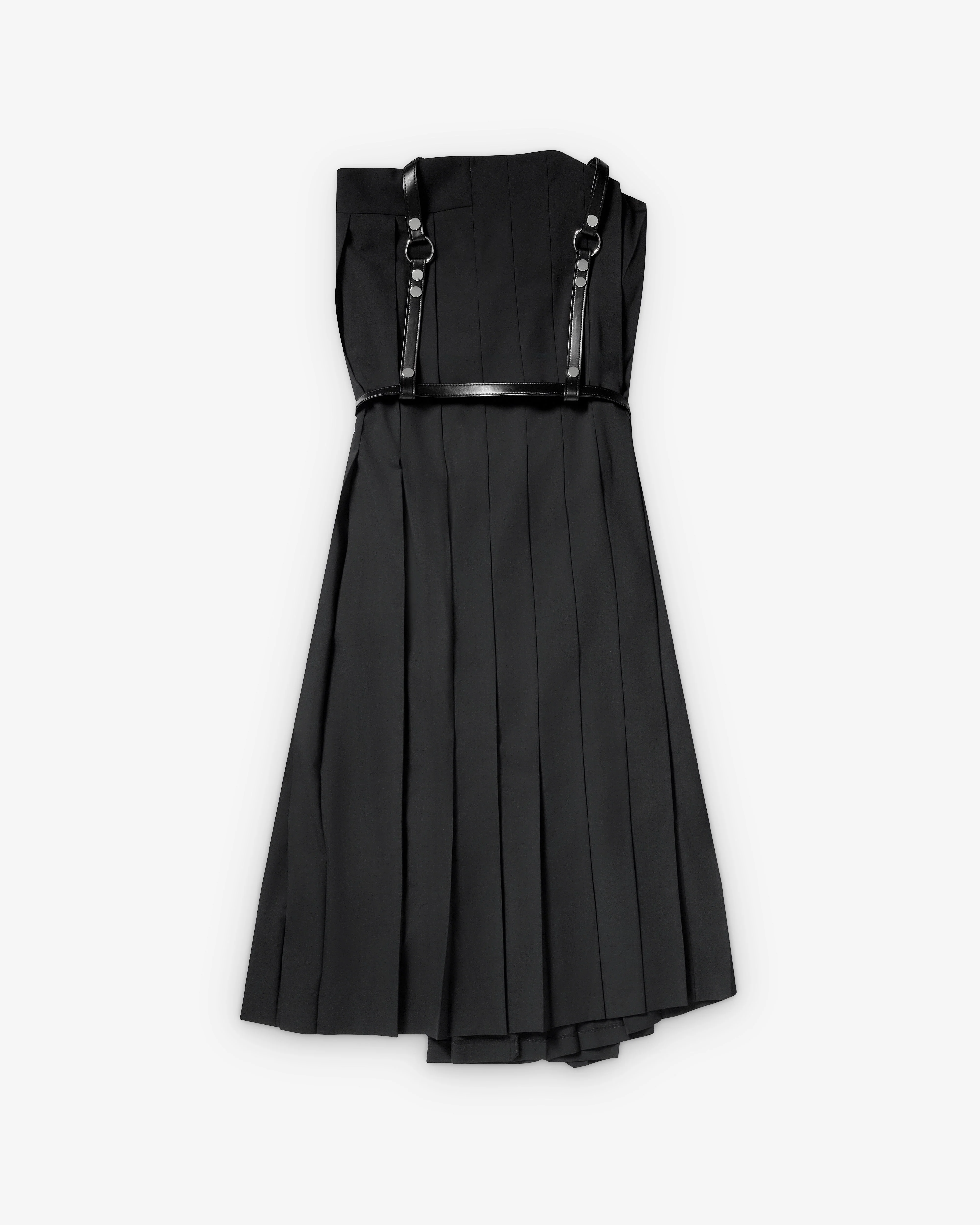 Junya Watanabe - Women's Pleated Dress with Harness - (Black)