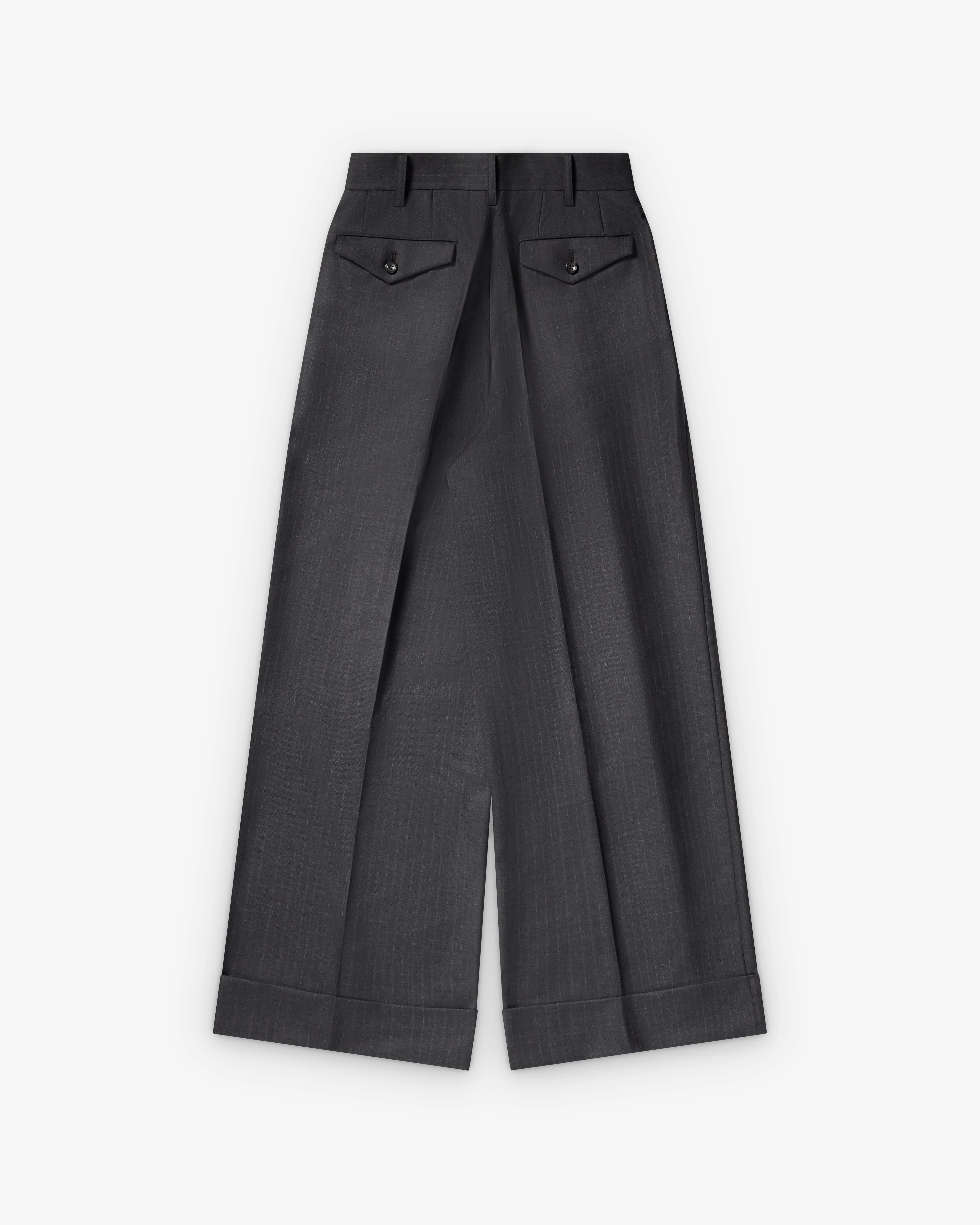 Junya Watanabe - Women's Pin Stripe Suit Trousers - (Grey)