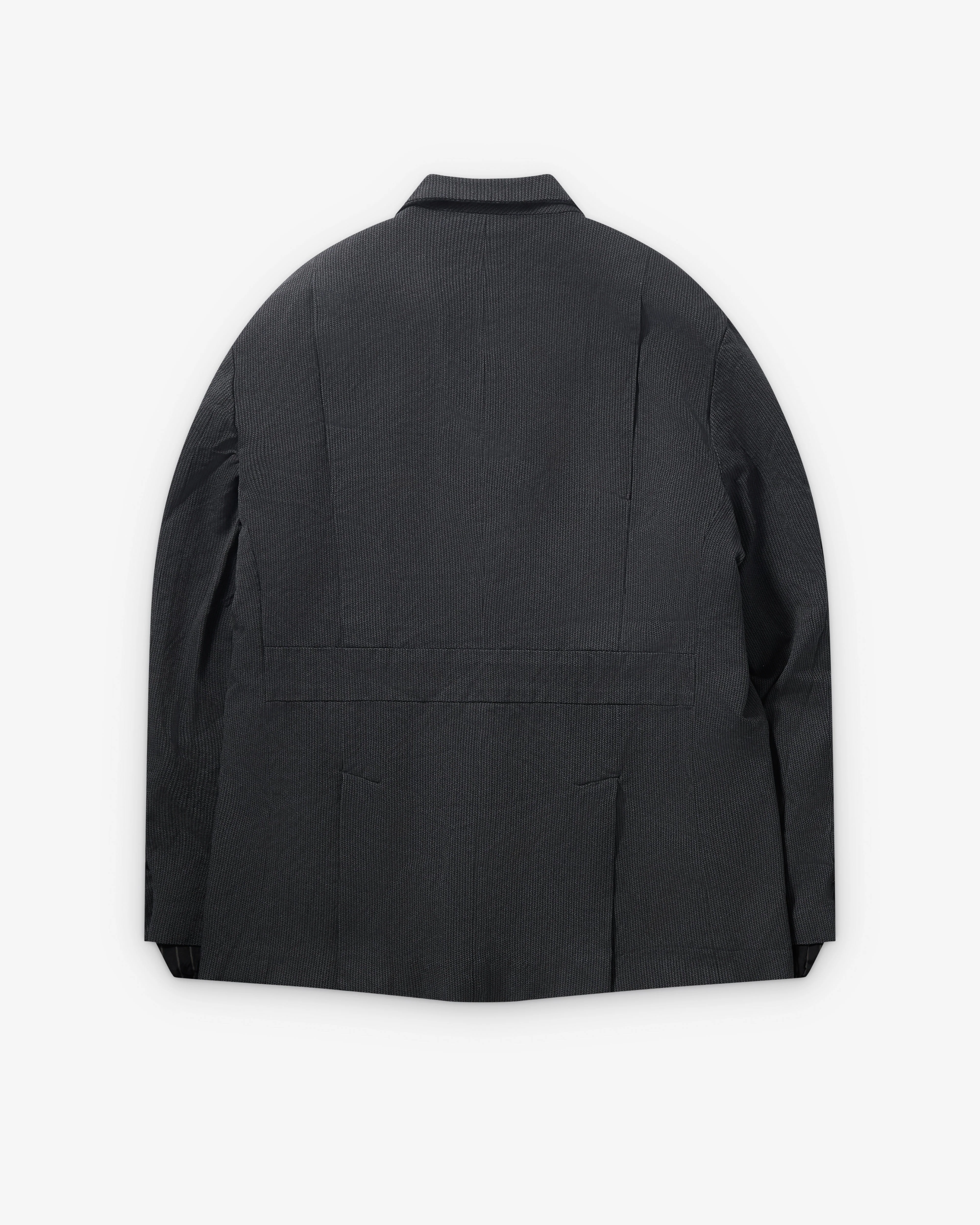 Junya Watanabe Man - Men's Herringbone Single Breasted Blazer - (Black/Grey)
