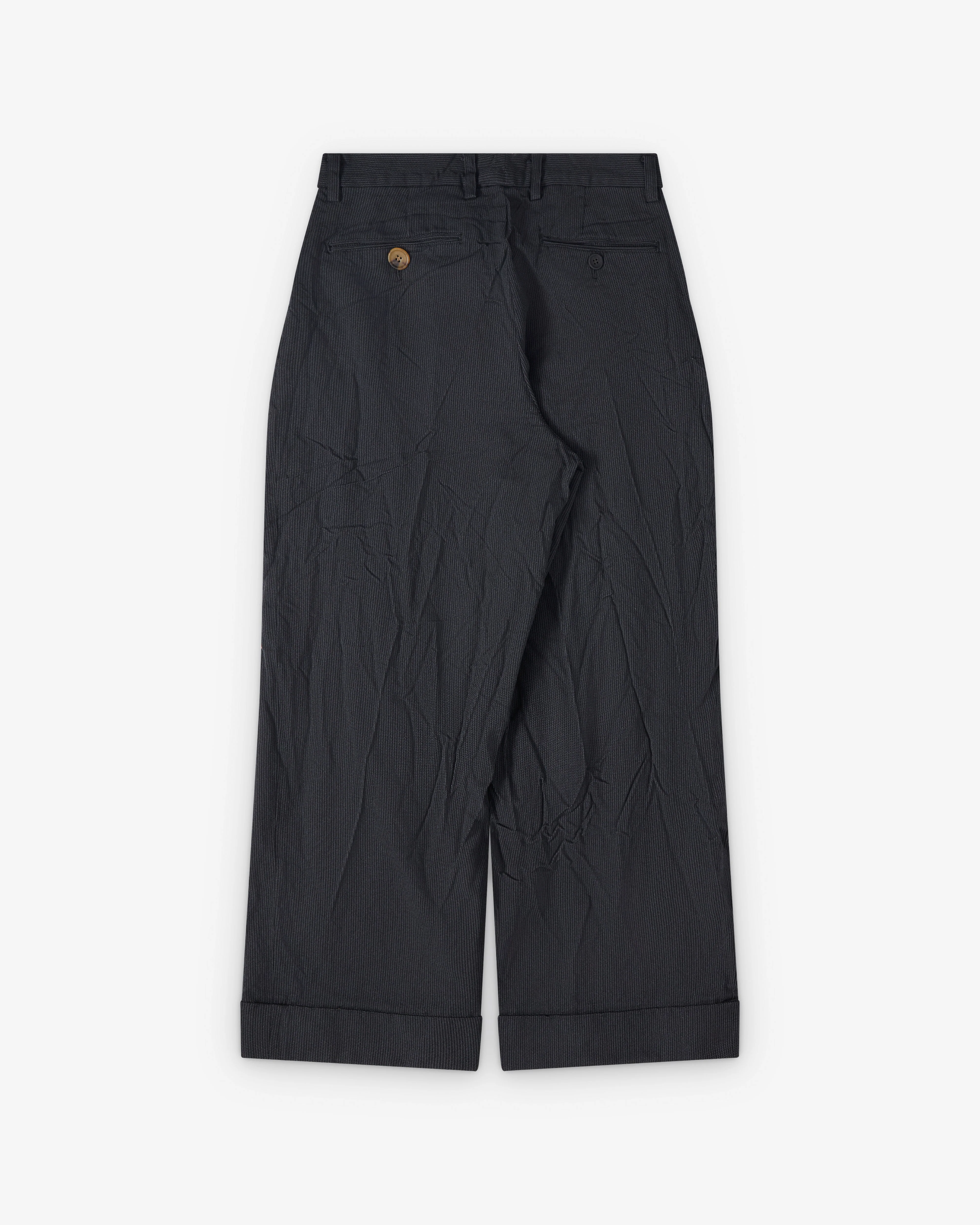 Junya Watanabe Man - Men's Herringbone Wide Fit Trousers - (Black)