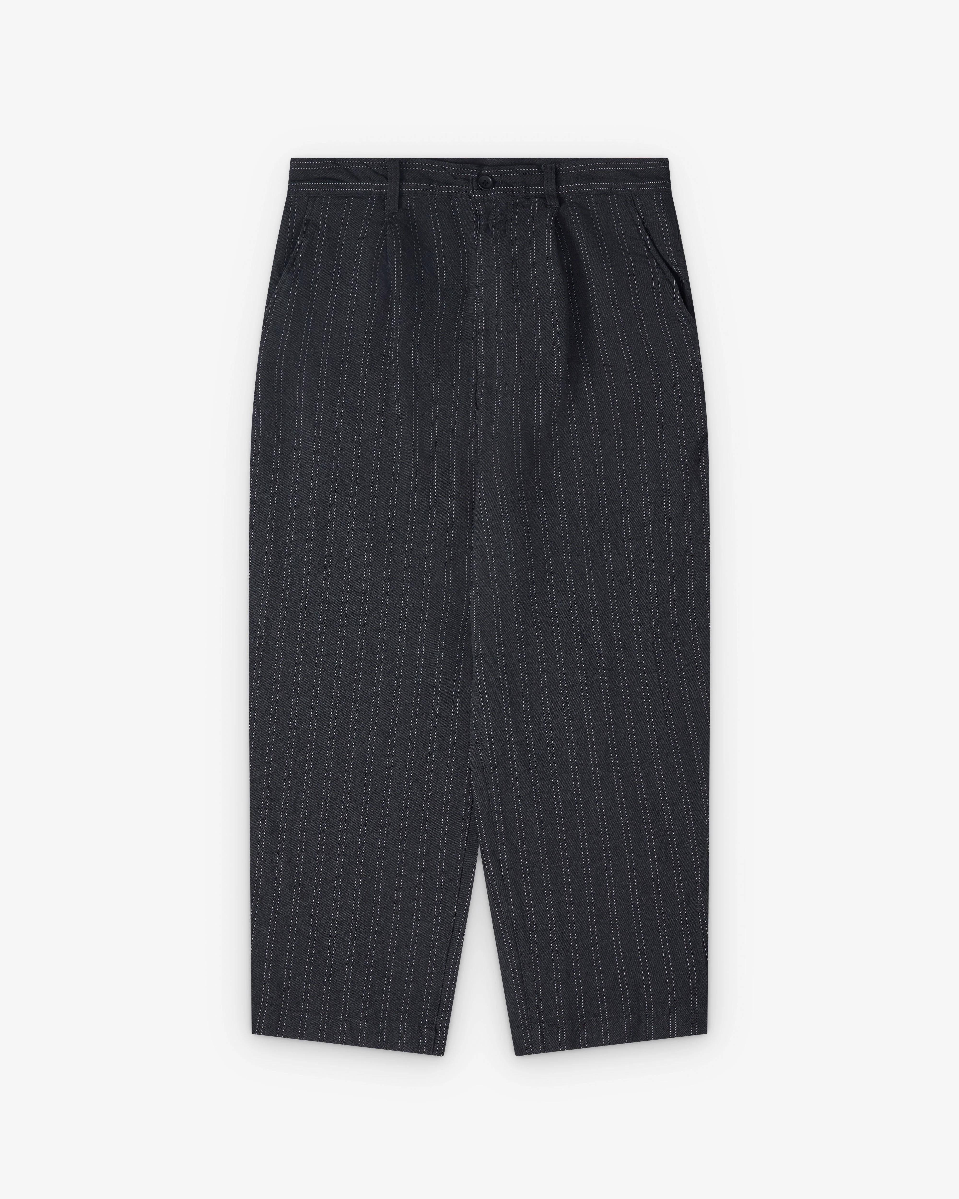 Junya Watanabe Man - Men's Pleated Stripe Trousers - (Grey/White)