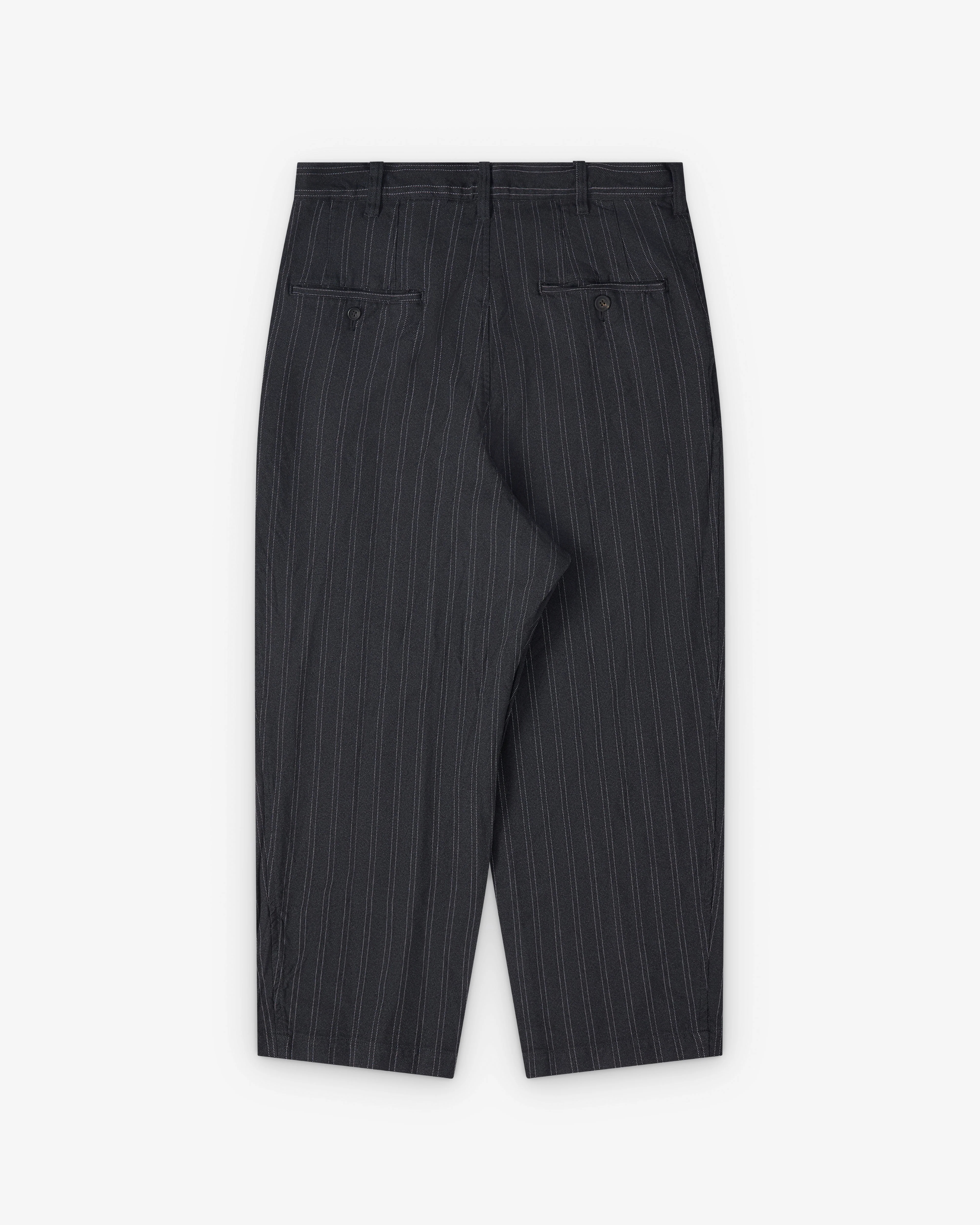 Junya Watanabe Man - Men's Pleated Stripe Trousers - (Grey/White)