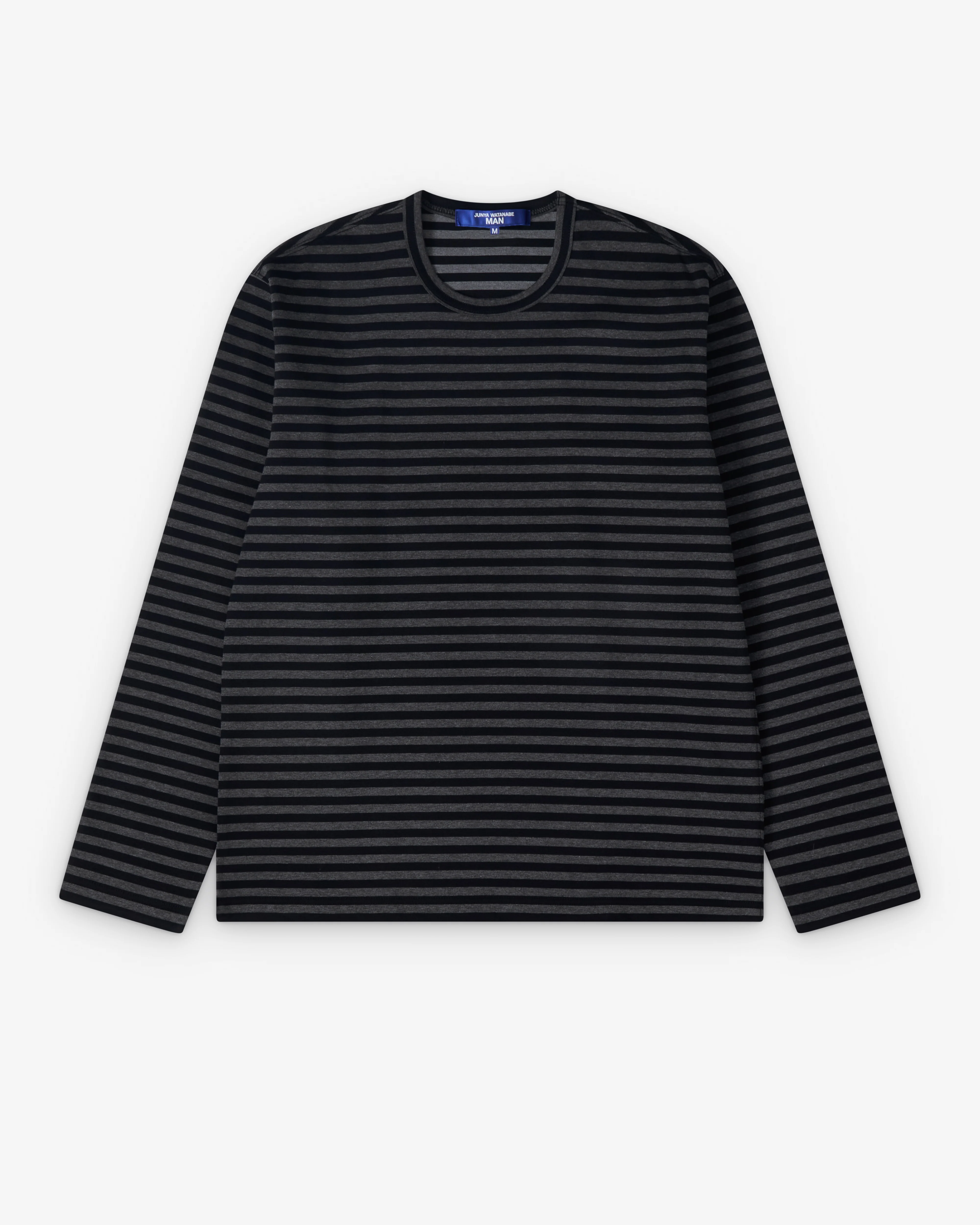 Junya Watanabe Man - Men's Longsleeve Striped T-Shirt - (Black/Grey)