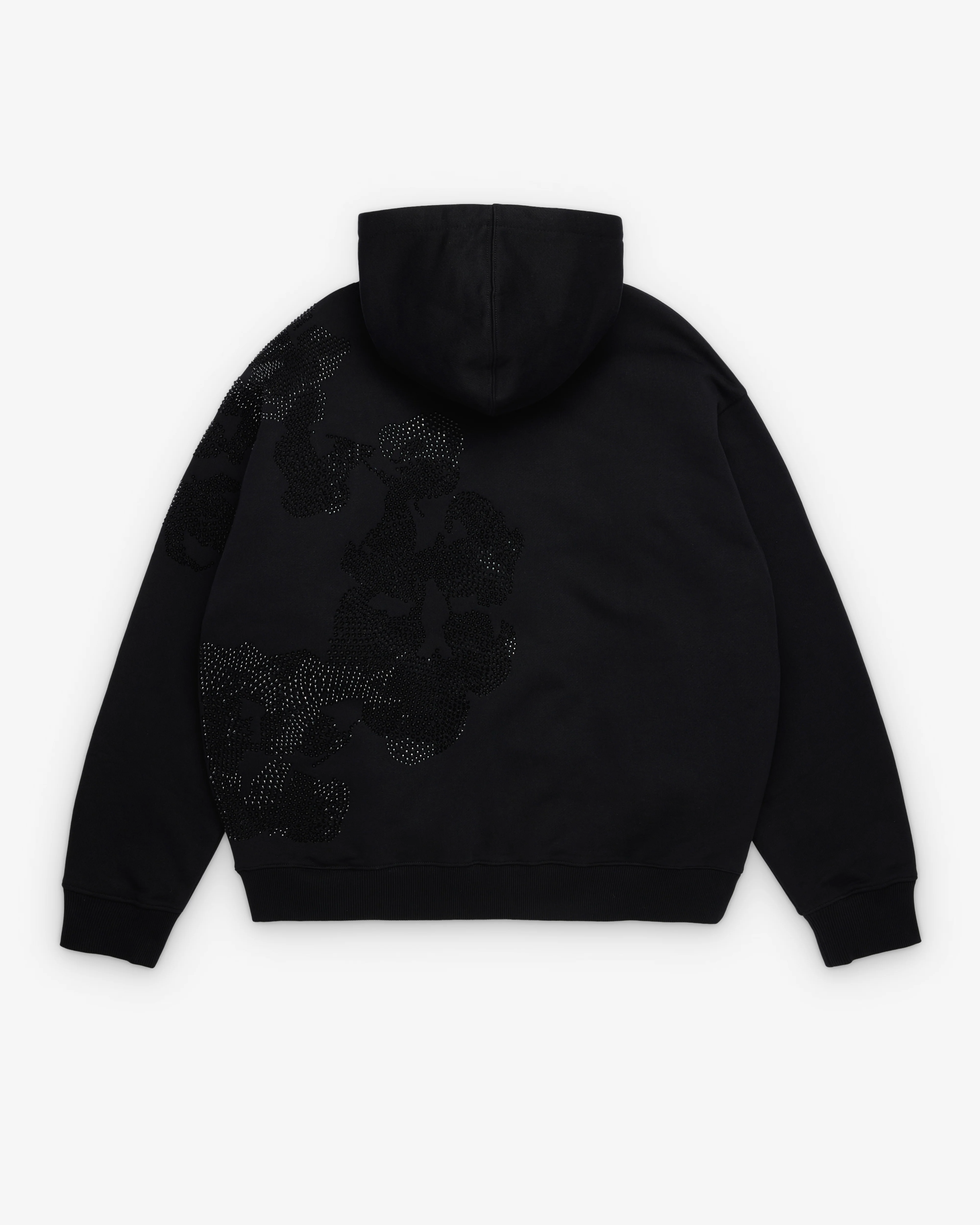 Denim Tears - Men's Jumbo Wreath Pull Over Hoodie - (Black)