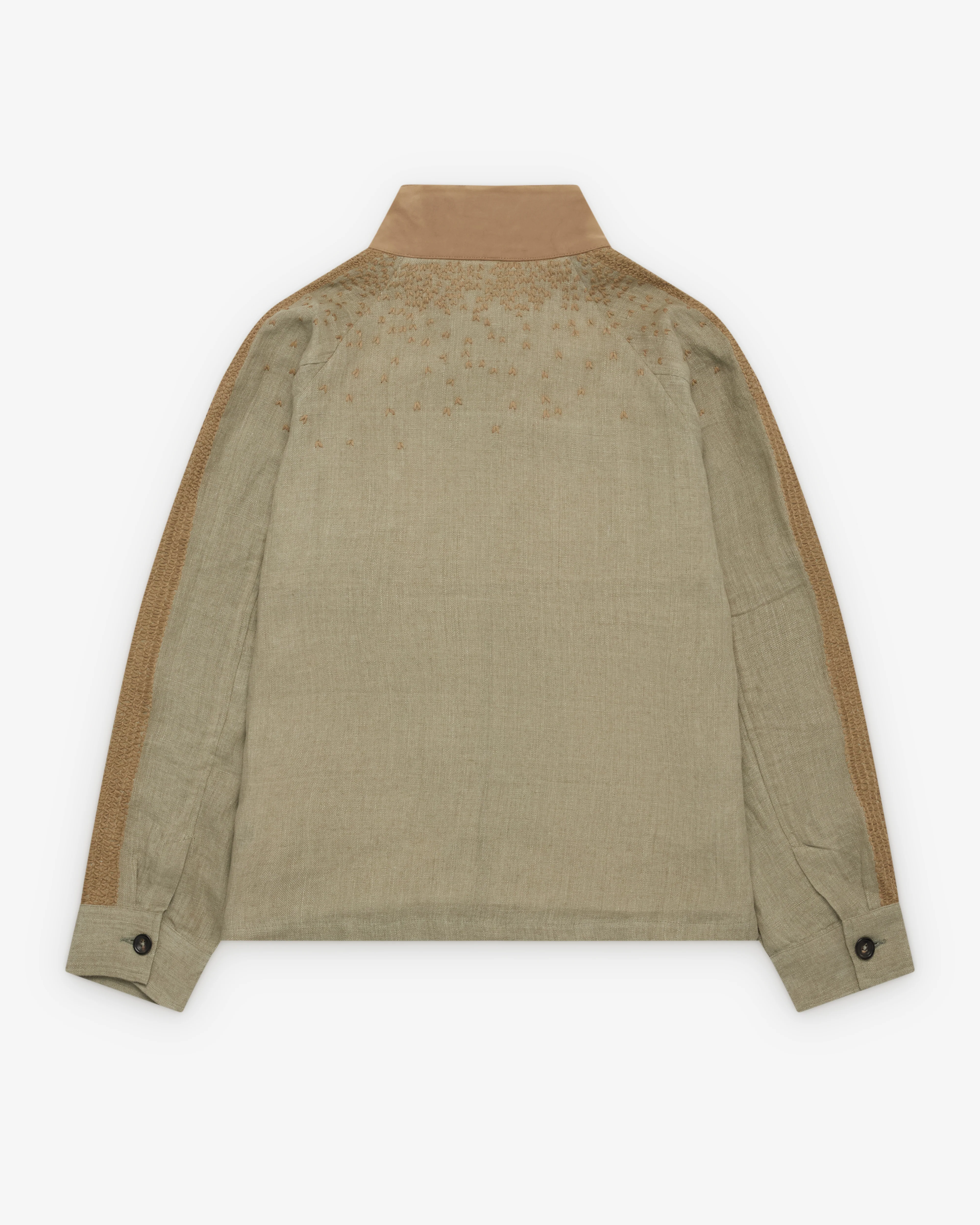 Kartik Research - Men's Harrington Jacket - (Pista/Beige)