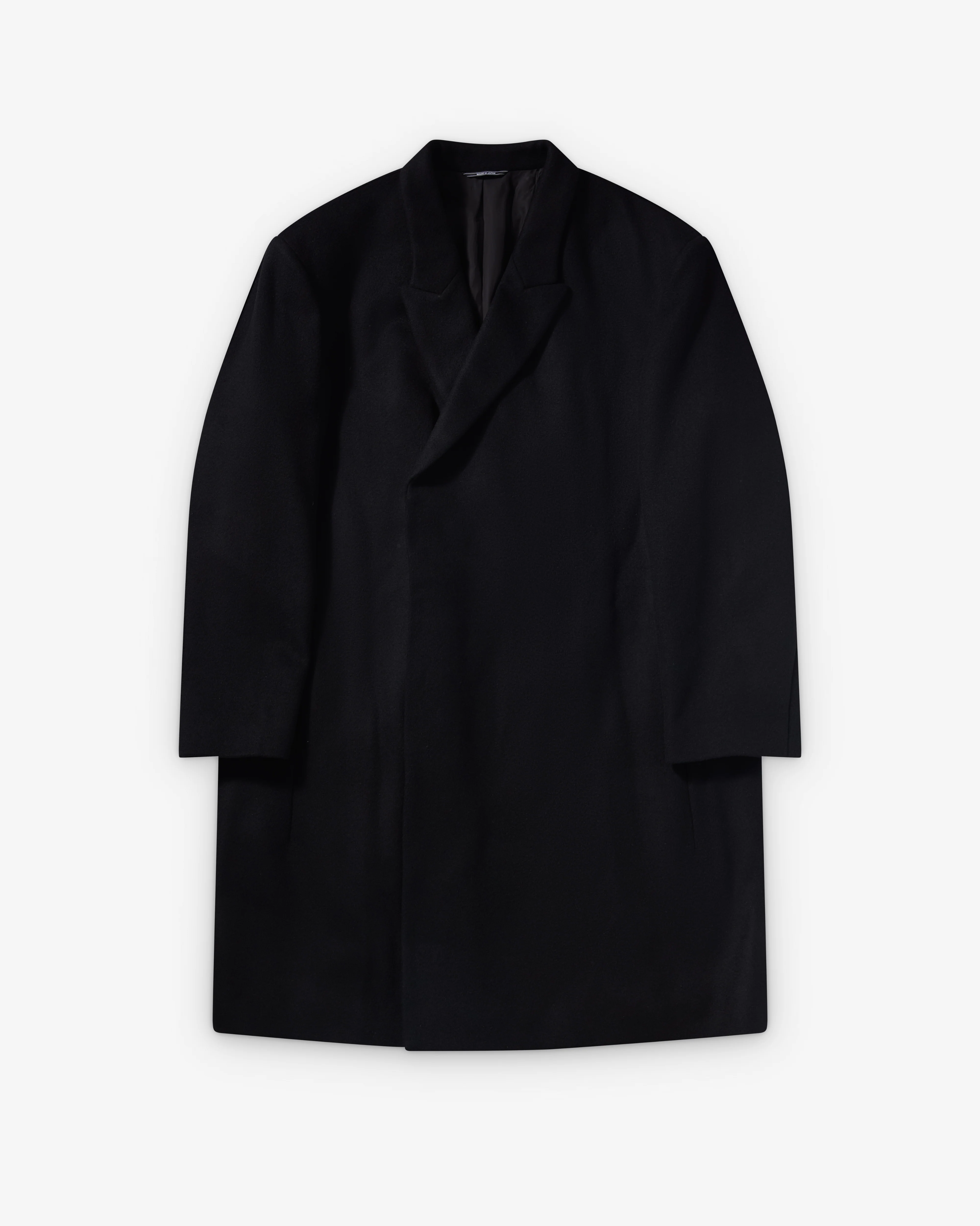 Kiko Kostadinov - Men's Epelde Overcoat - (Deep Black)