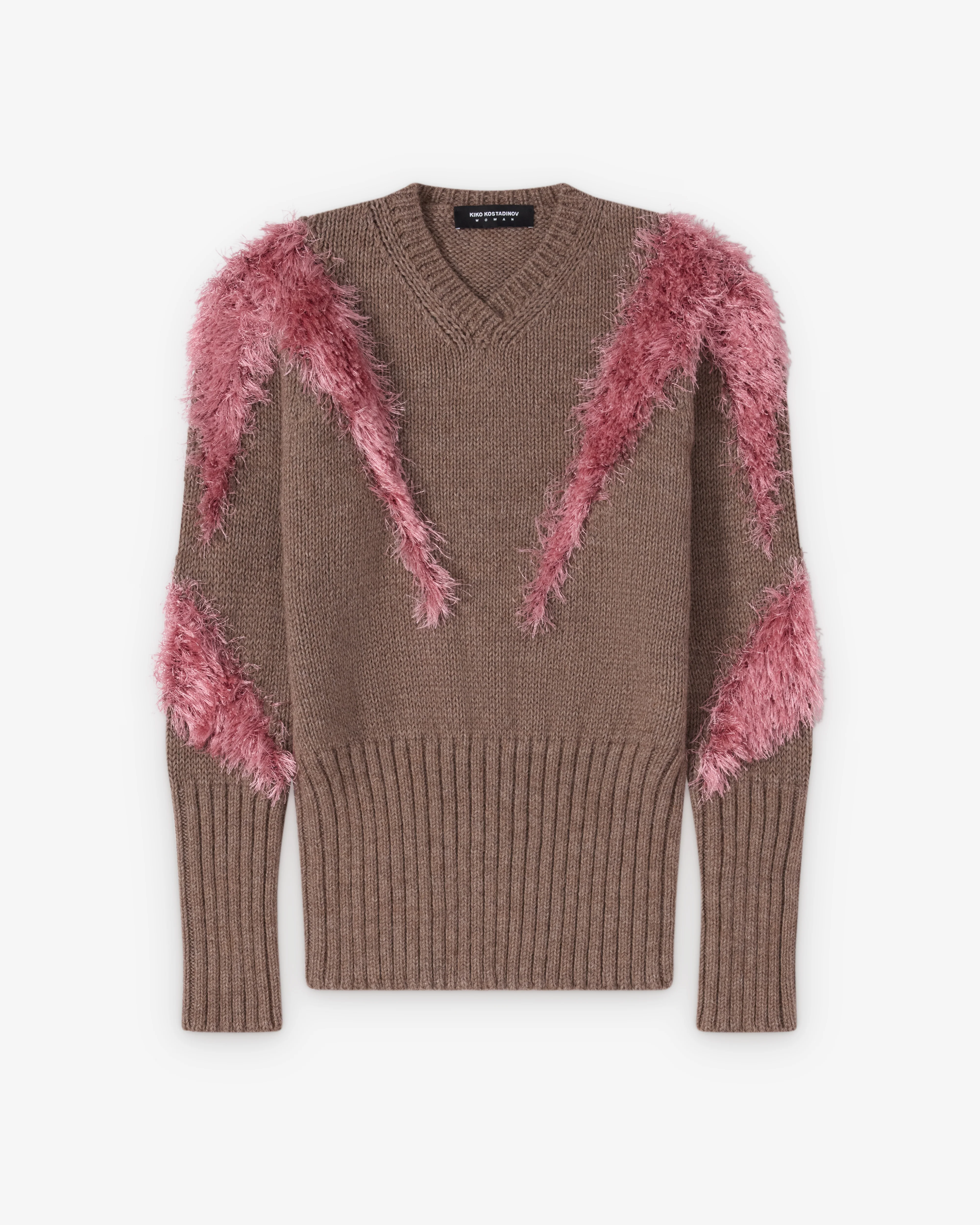 Kiko Kostadinov - Women's Macaw Jumper - (Dove Brown)