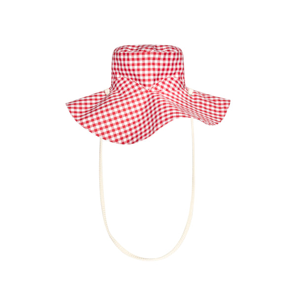 Denim Tears - Men
s Gingham Sun Hat - (Red)