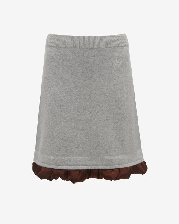 JW Anderson - Women
s Satin Trimmed Mini Skirt - (Light Grey)