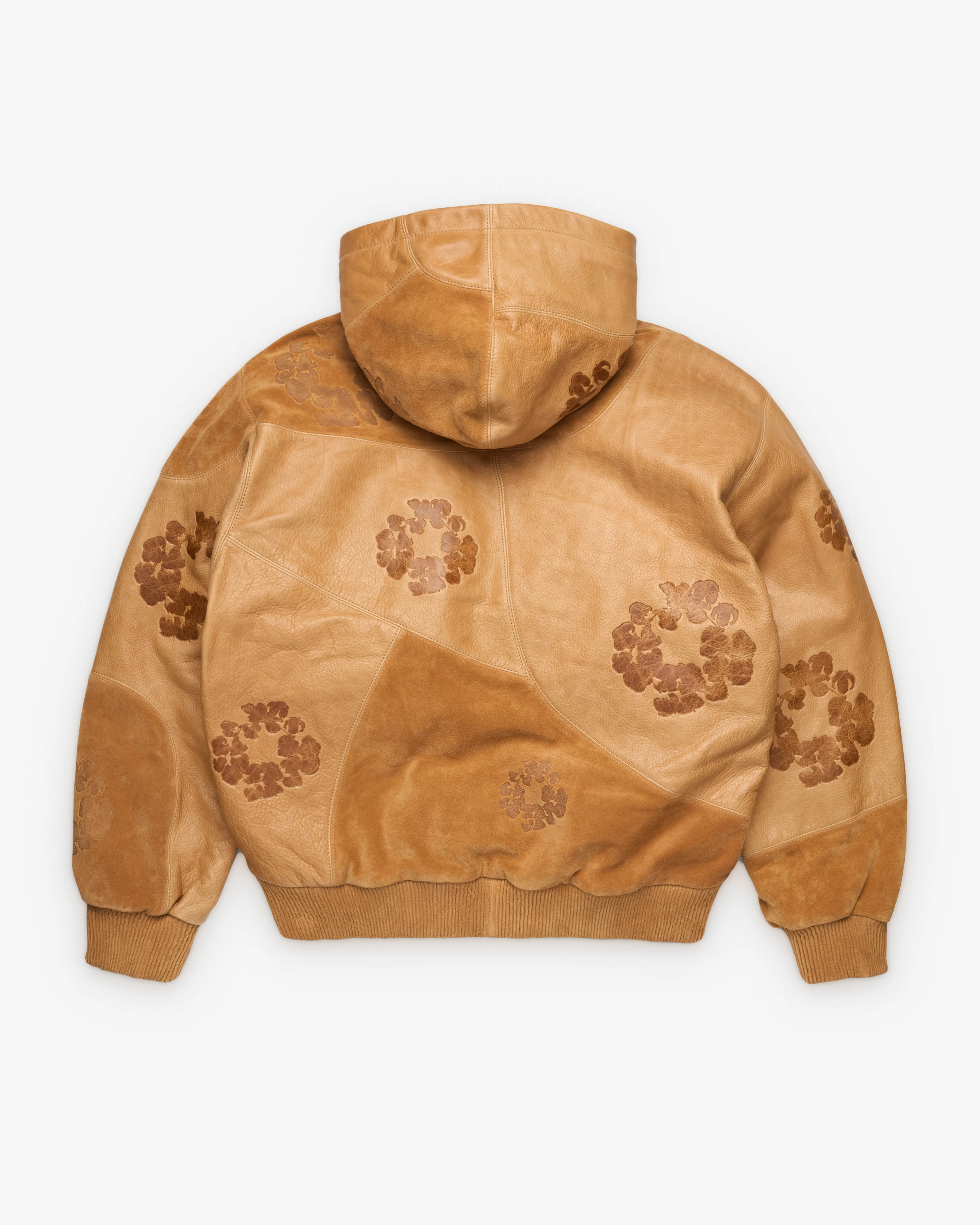 Denim Tears - Men's Leather Wreath Hoodie - (Brown)