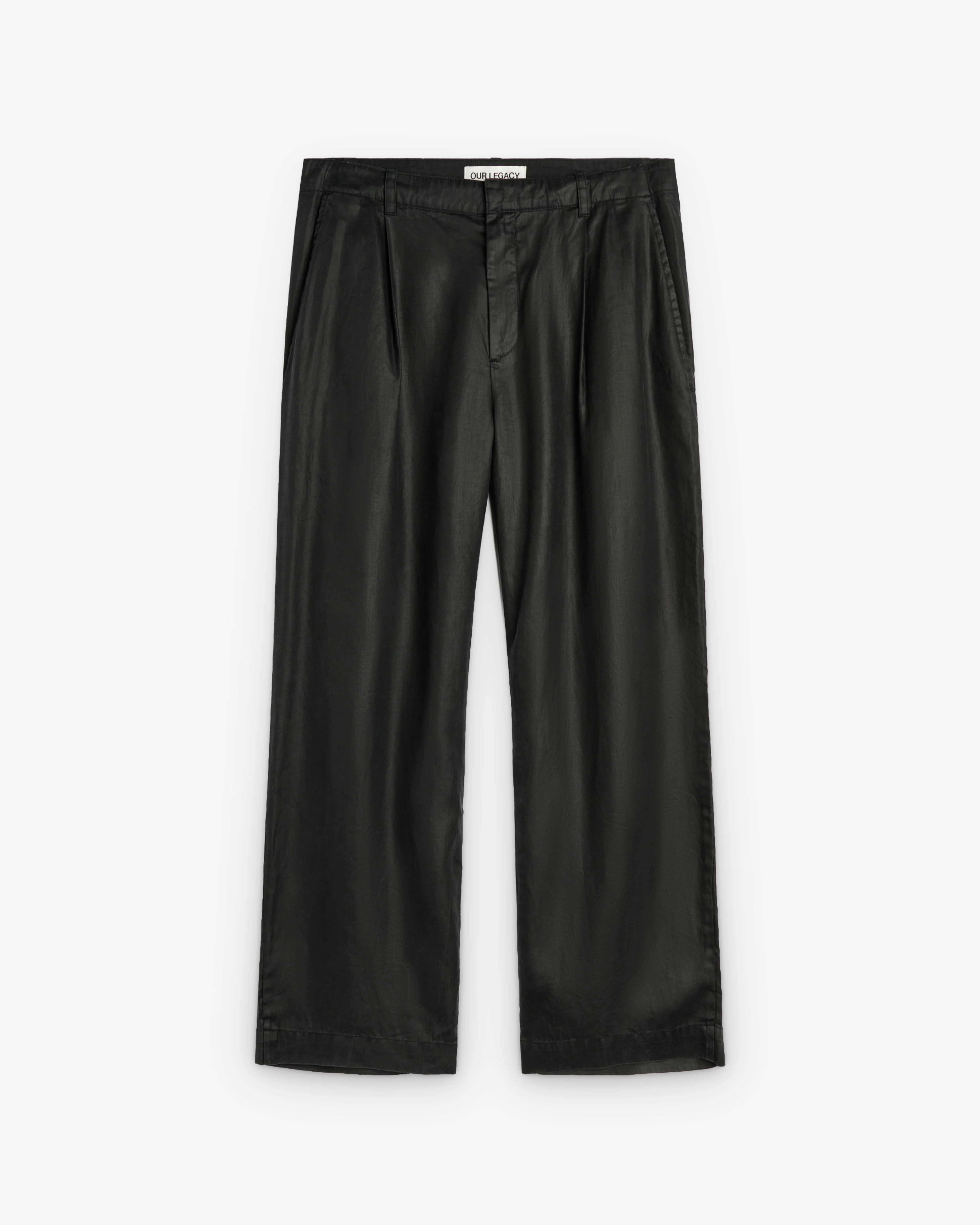 Our Legacy - Men's Still Chino - (Lacquer Black Mirror Tencel)